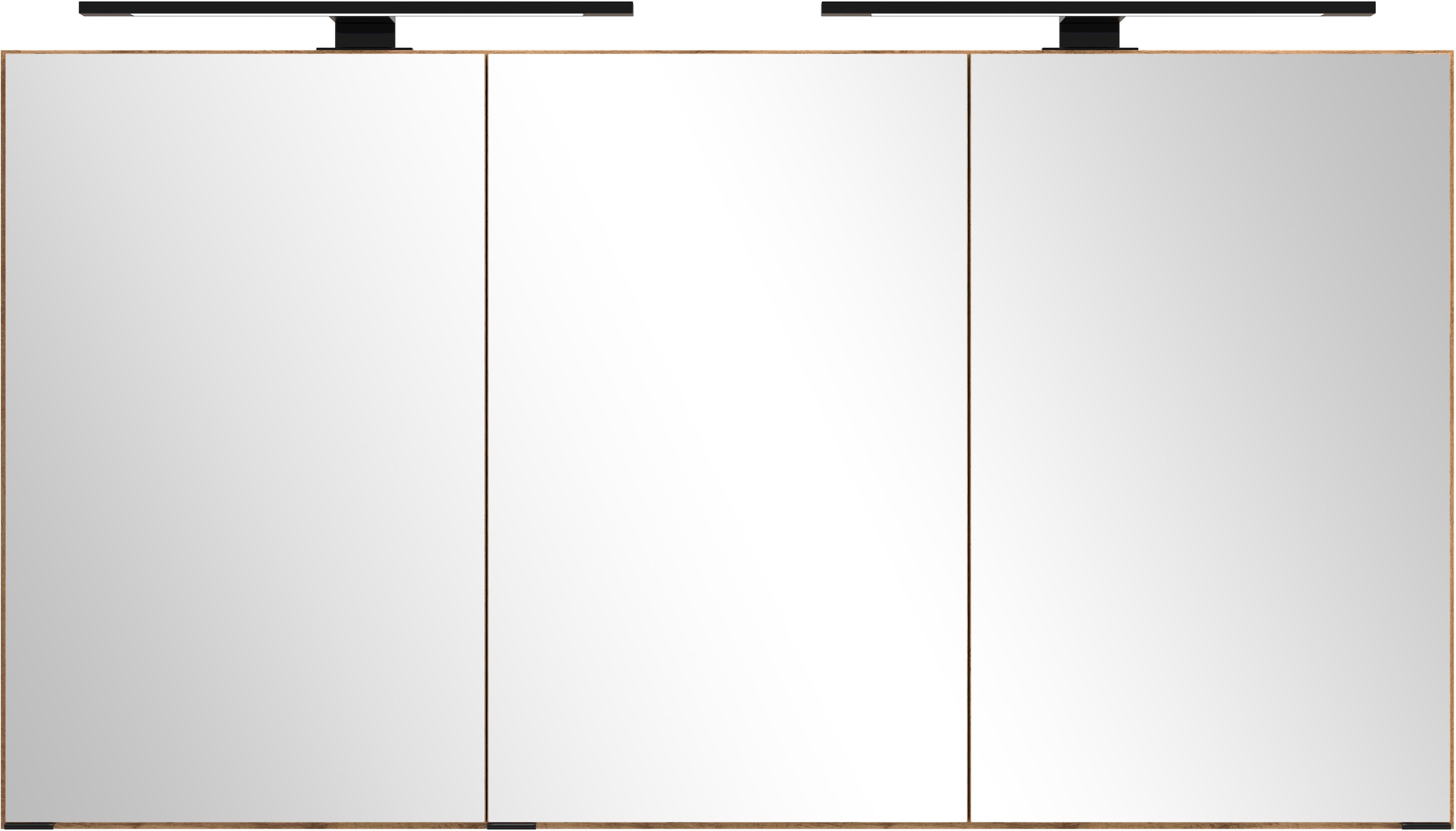 welltime Spiegelschrank, Welltime, Breite 120 cm, mittlere Tür reversibel, gedämpft