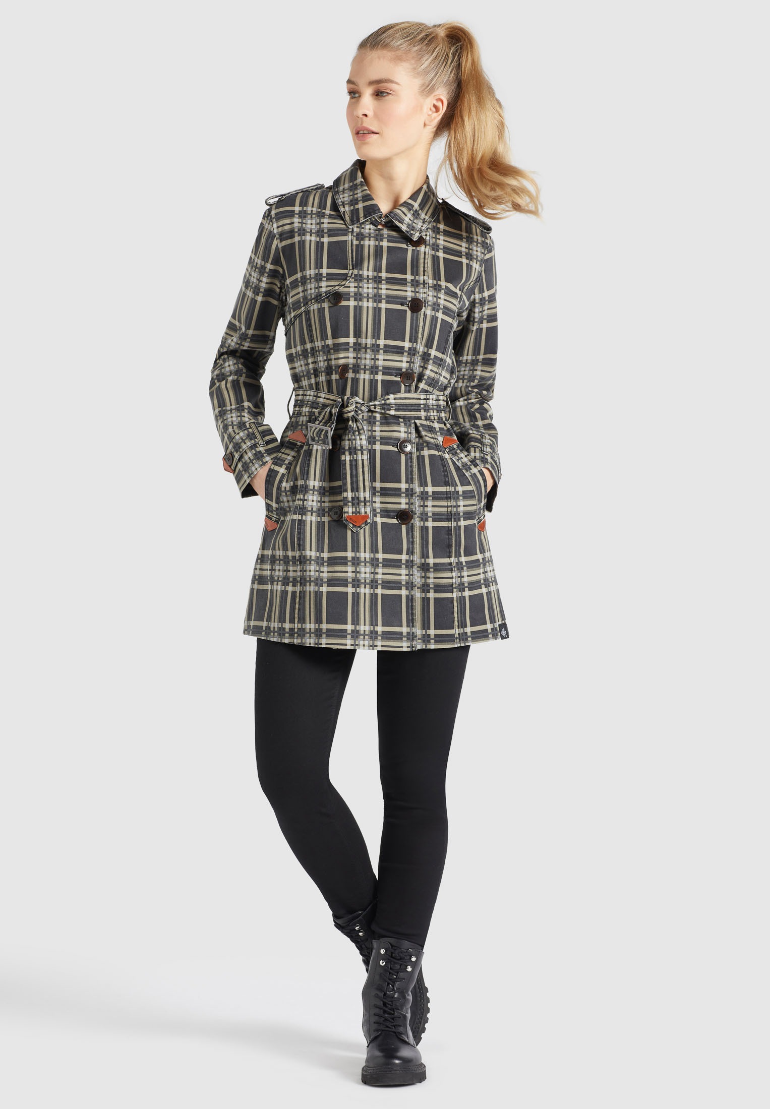 khujo Trenchcoat »AMELE2«, mit leichtem Innenfutter