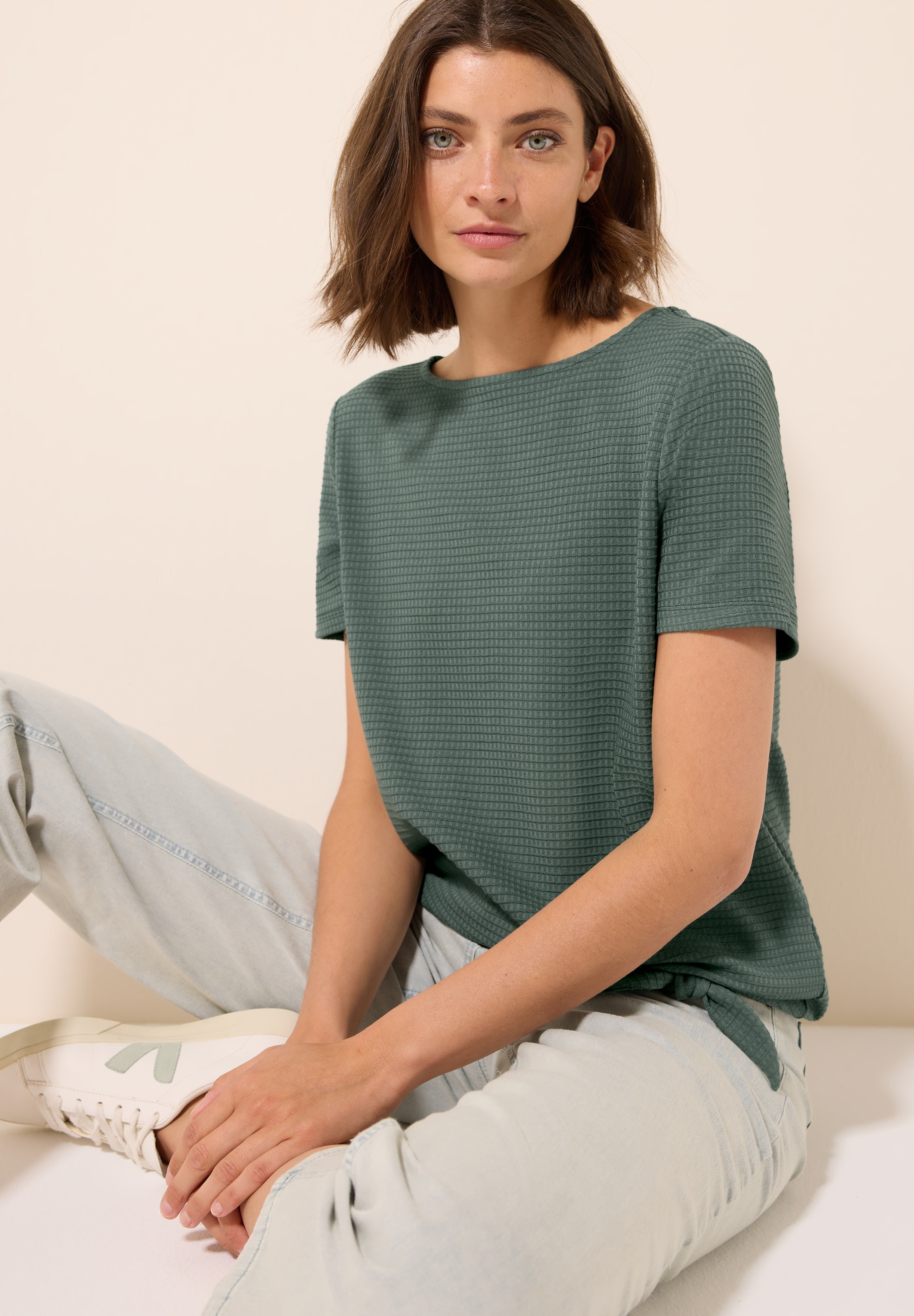Cecil T-Shirt, mit Knoten Detail
