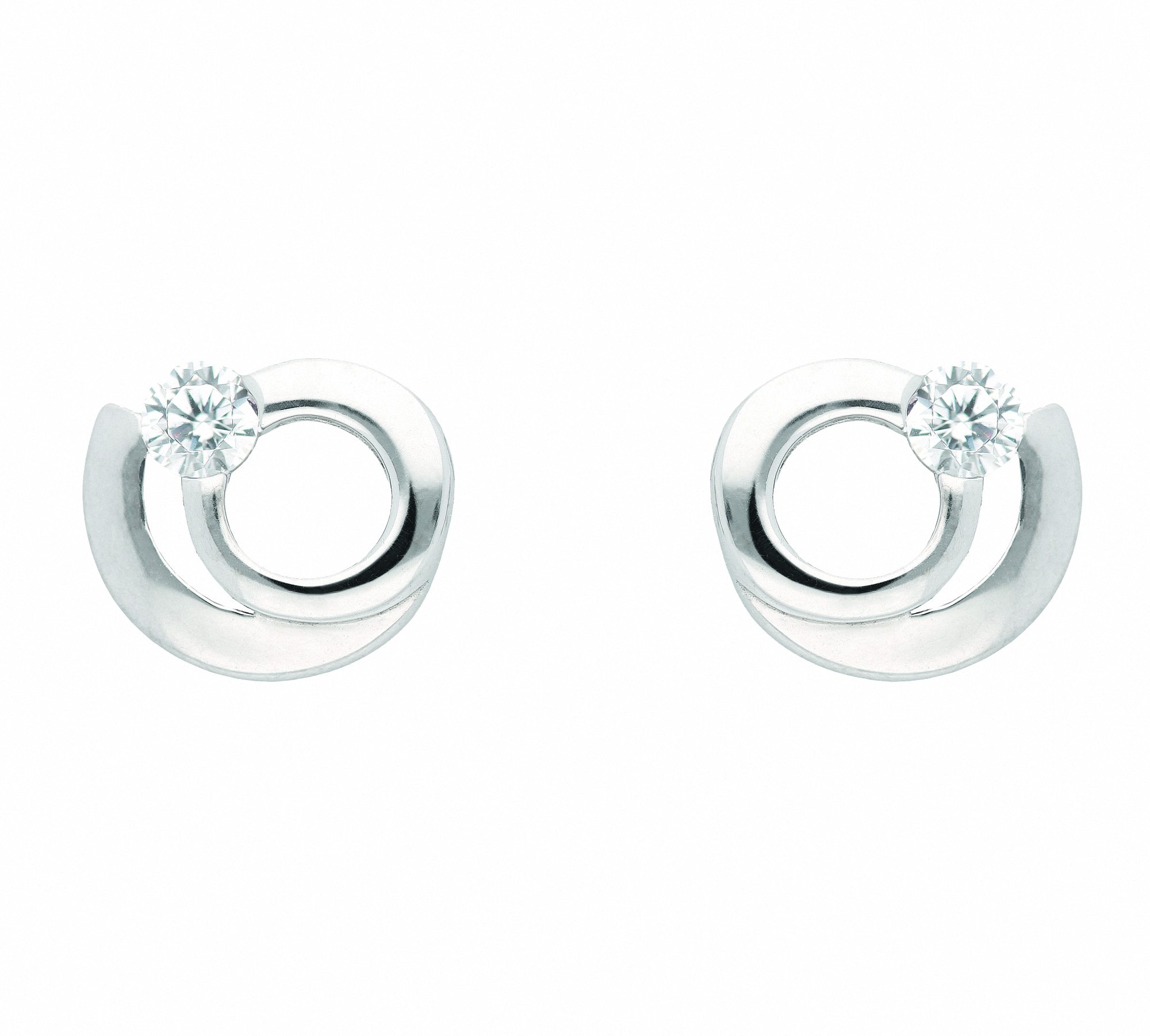 Adelia´s Paar Ohrhänger »1 Paar Zirkonia / Damen Ohrstecker mit Silber kaufen | Silberschmuck Ohrringe mit Zirkonia«, BAUR für 925