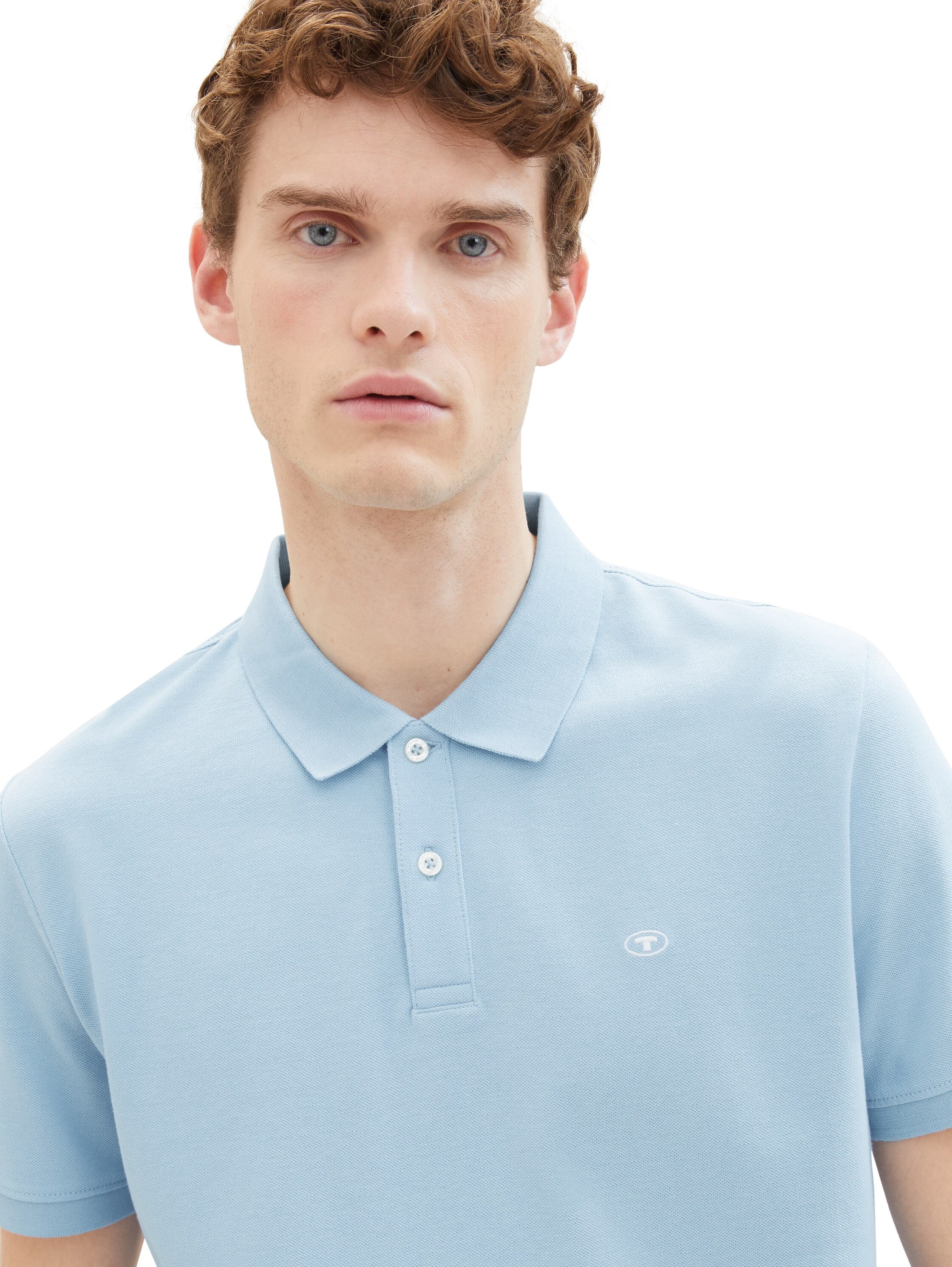 TOM TAILOR Poloshirt, mit farblich hervorgehobener Knopfleiste