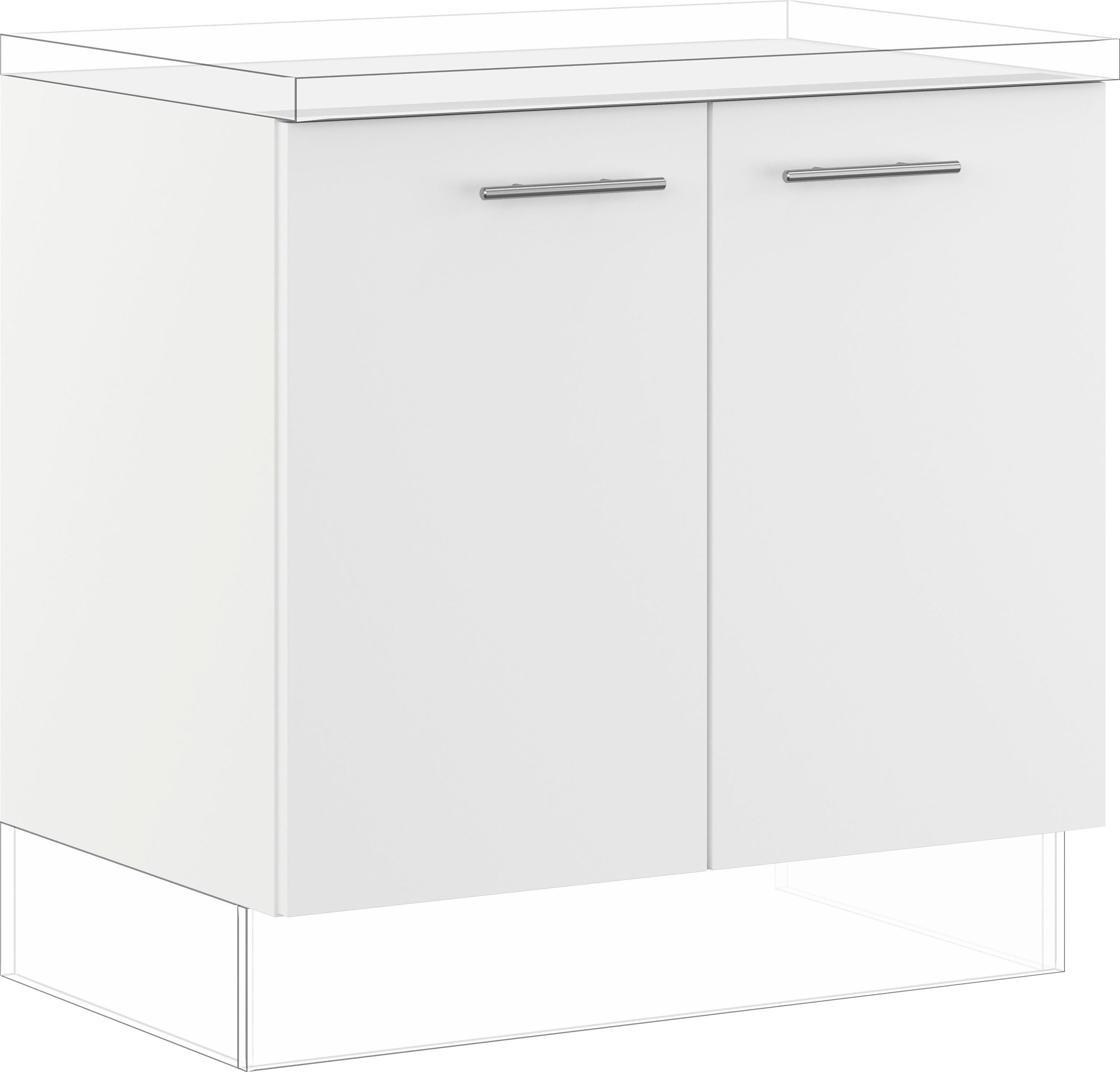 IMPULS KÜCHEN Spülenunterschrank weiß...