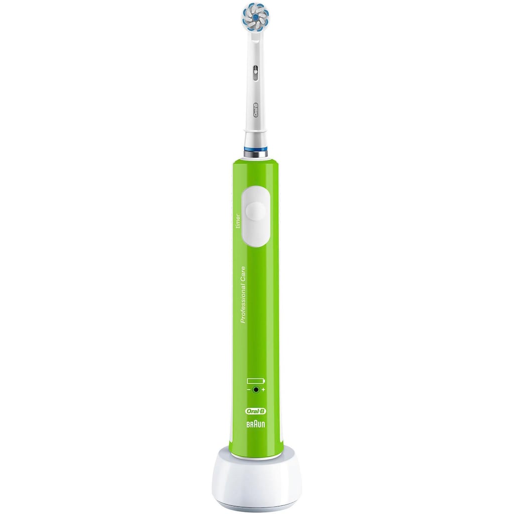 Oral-B Elektrische Zahnbürste »Junior Green«, 1 St. Aufsteckbürsten