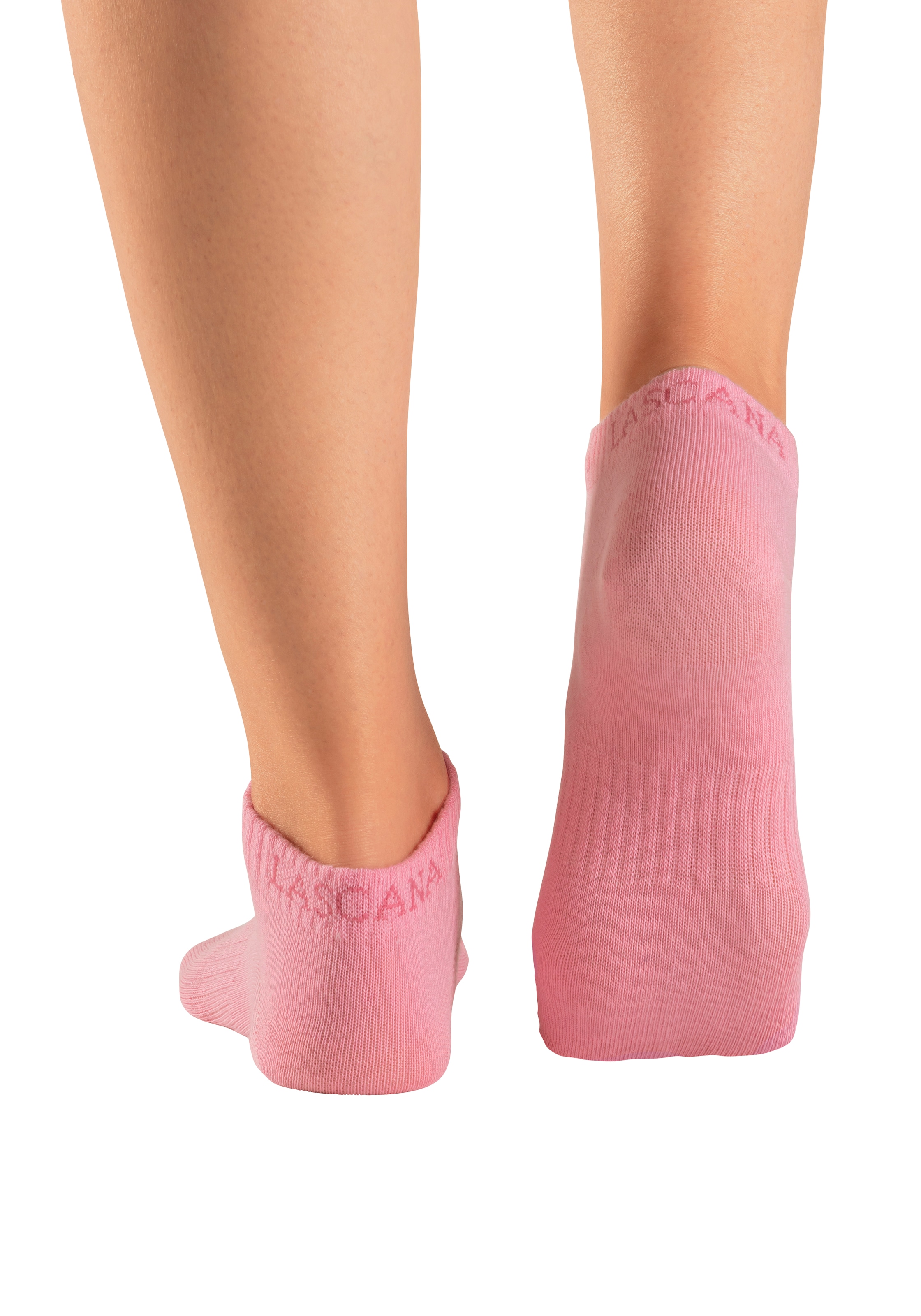 LASCANA ACTIVE Sneakersocken, (Packung, 6 Paar), mit eingestricktem Marken Logo