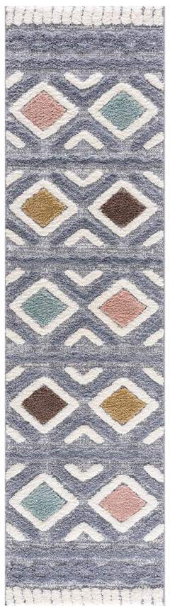 Carpet City Hochflor-Läufer »Focus 3382«, rechteckig, Boho-Teppich, besonders  weich, Hoch Tief Struktur, Wohnzimmer auf Rechnung | BAUR