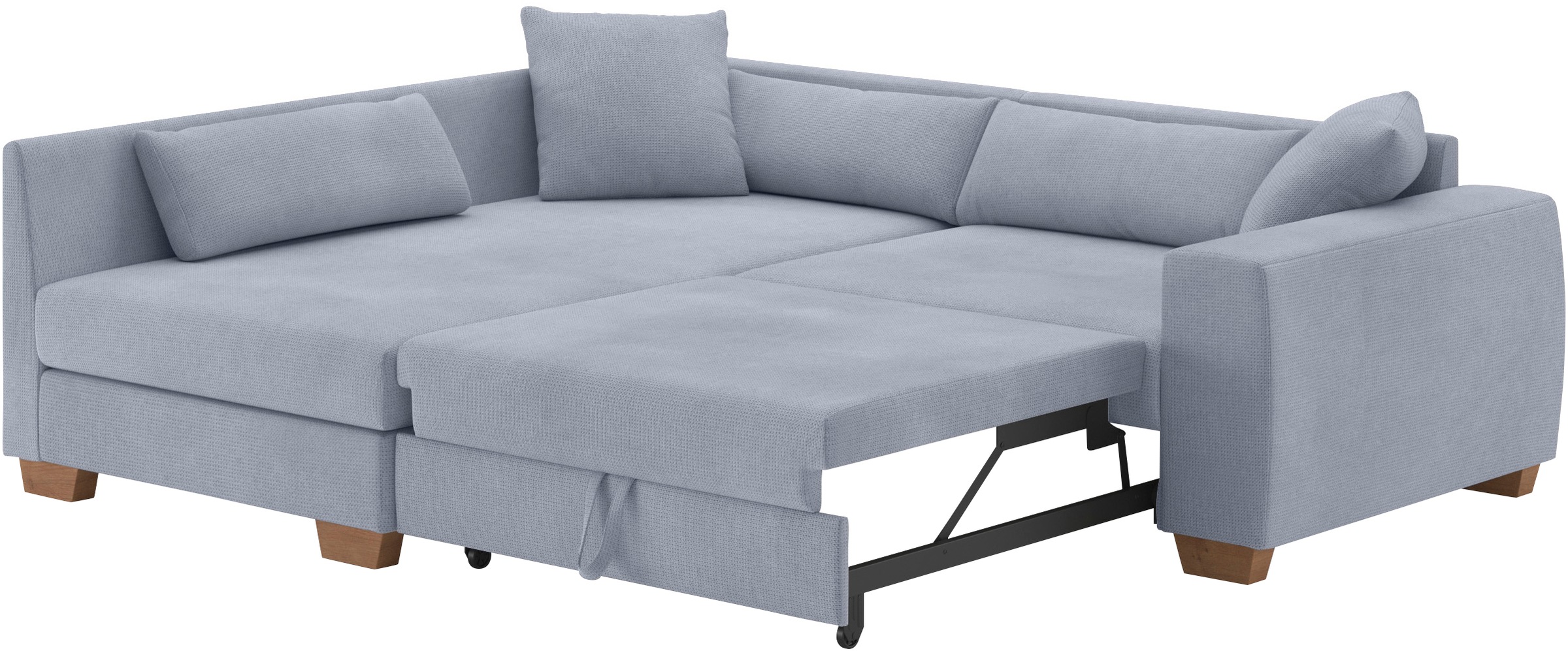 Thumbnail - Mr. Couch Ecksofa "Hilla L-Form, bis 140 kg belastbar" mit Taschenfederkern, wahlweise mit Bettfunktion