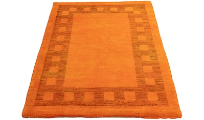 Wollteppich »Gabbeh - Indus - 123 x 79 cm - orange«, rechteckig