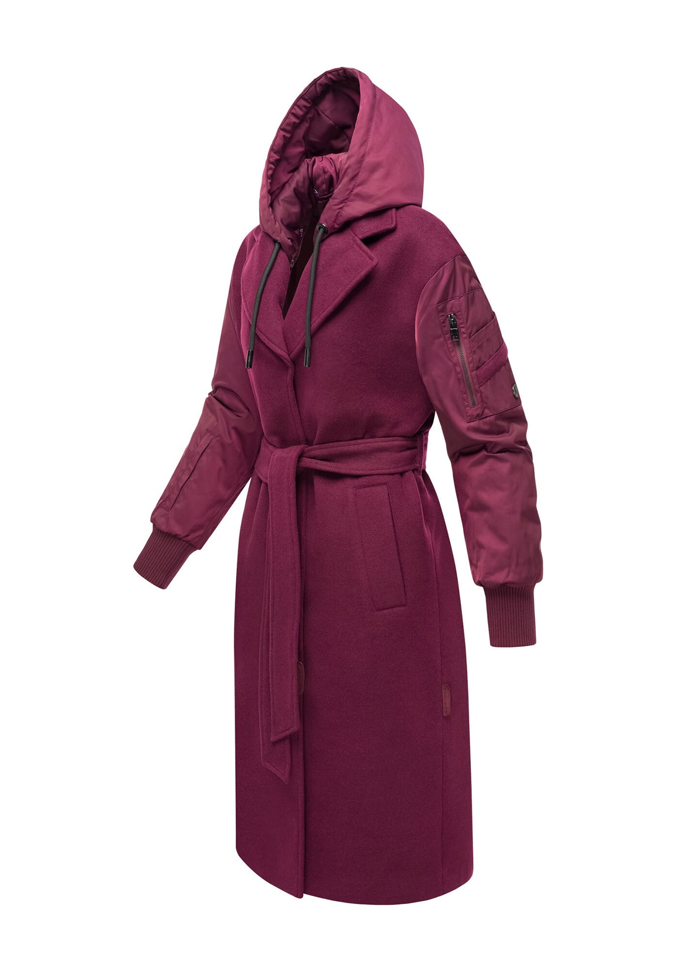 Thumbnail - Marikoo Winterjacke "Tjadee", Langer Wickelmantel