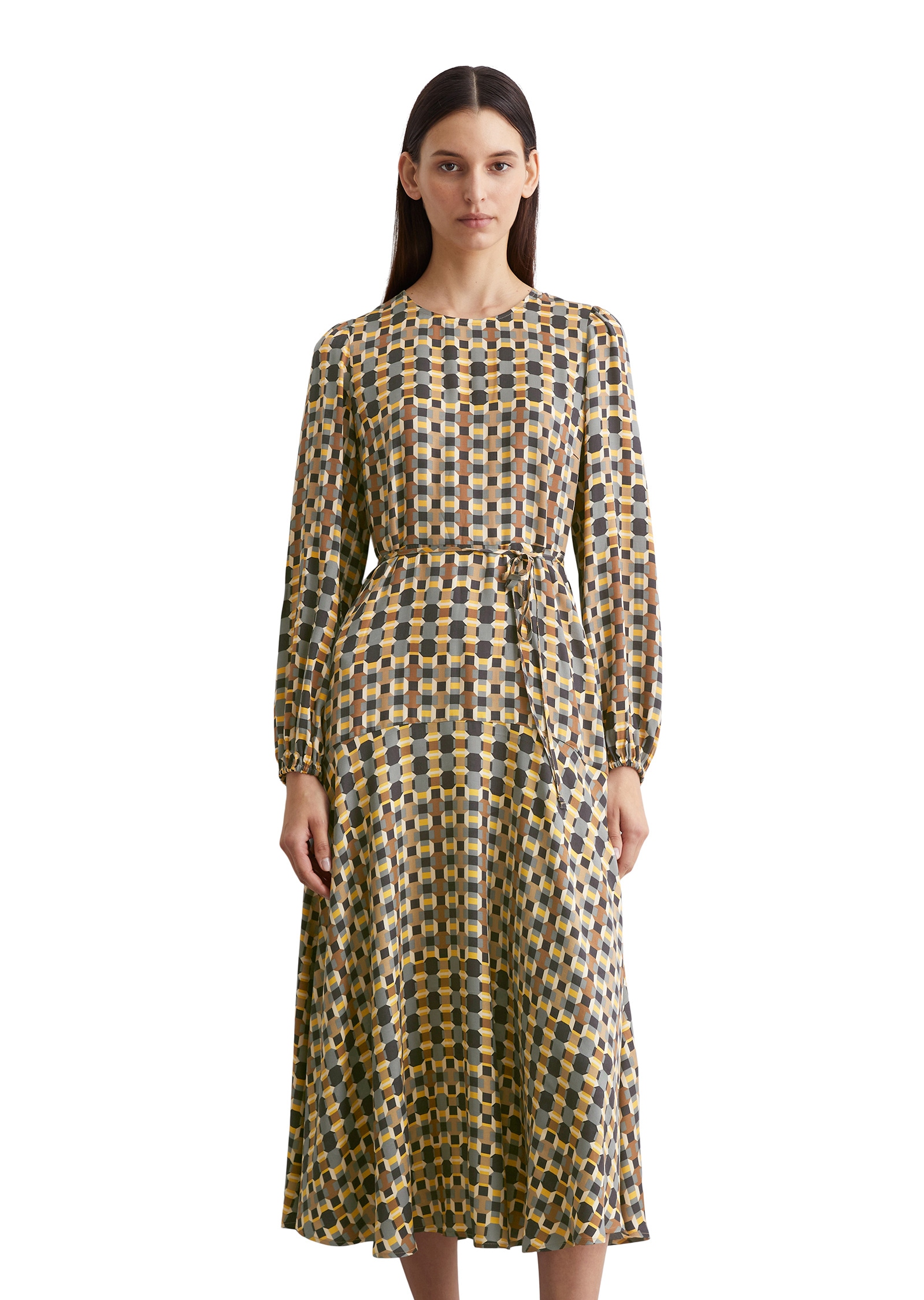 Marc OPolo Druckkleid "aus bedrucktem Viskose-Satin" günstig online kaufen