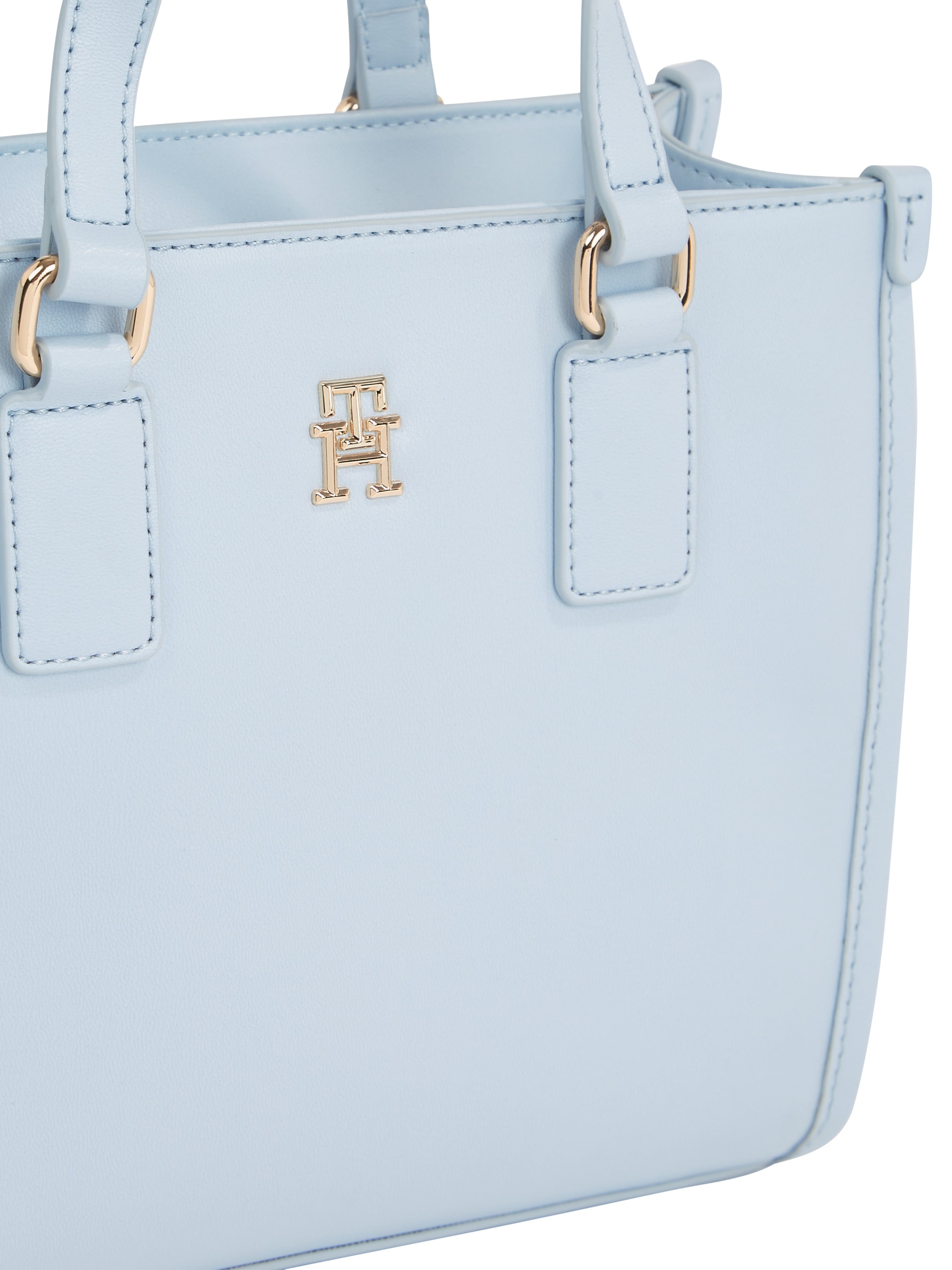 Tommy Hilfiger Mini Bag »TH MONOTYPE MINI TOTE«, Handtasche Damen Tasche Damen Schultertasche Henkeltasche