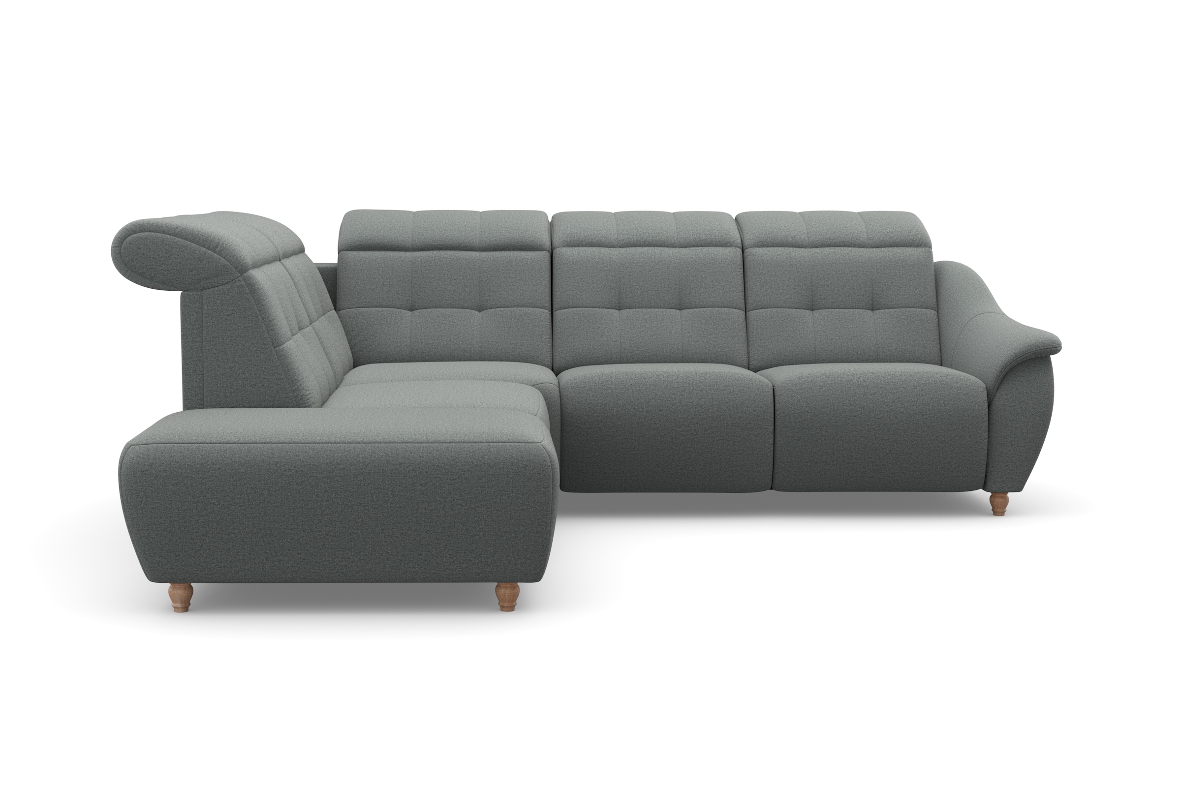 Home affaire Ecksofa »Boston L-Form«, Kopfteilverstellung an jeder Sitzfläche, wahlweise Relaxfunktion