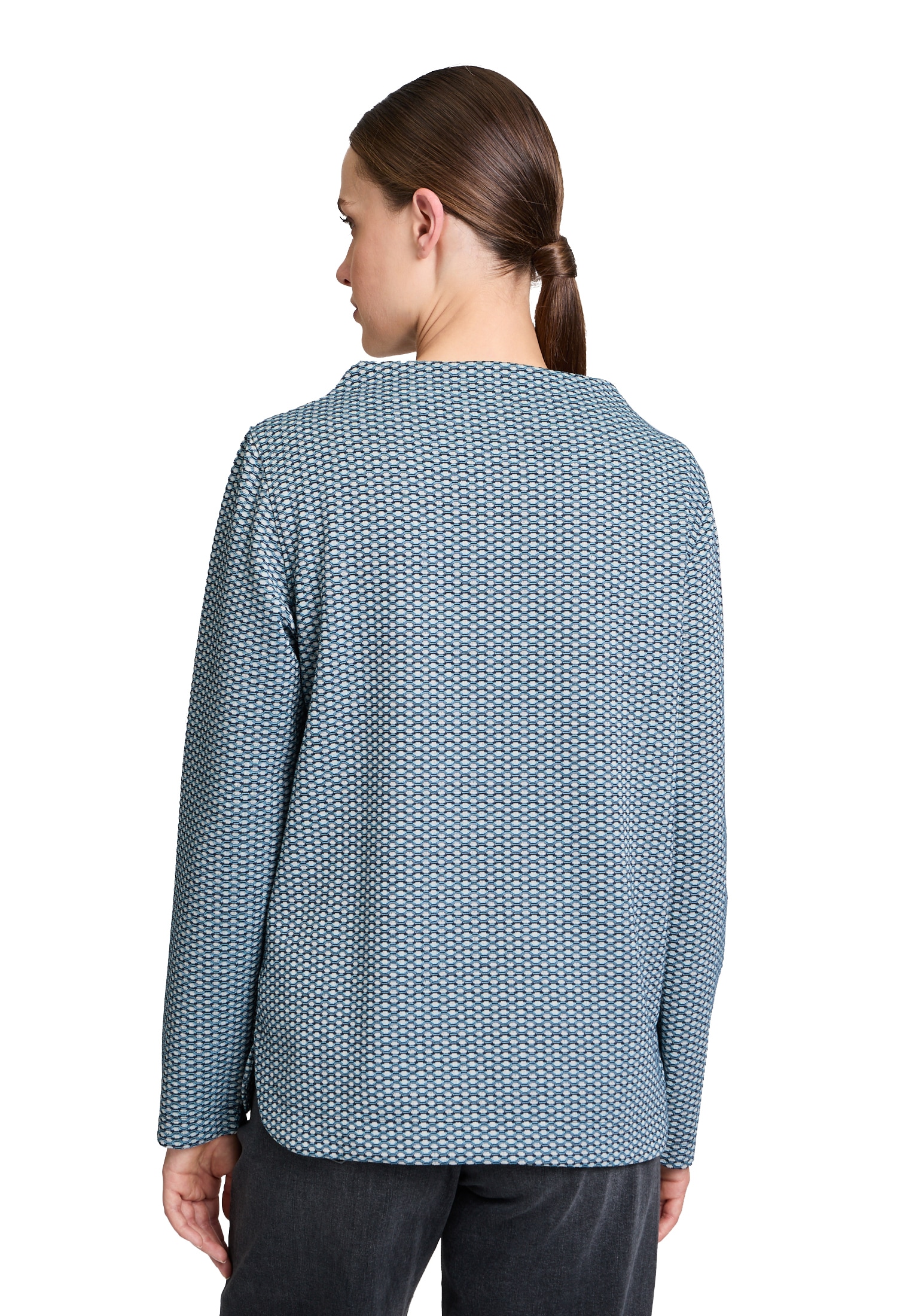 Betty&Co Kurzarmshirt »Betty & Co Damen Strukturshirt mit Turtle Neck«, (1 tlg.), Struktur