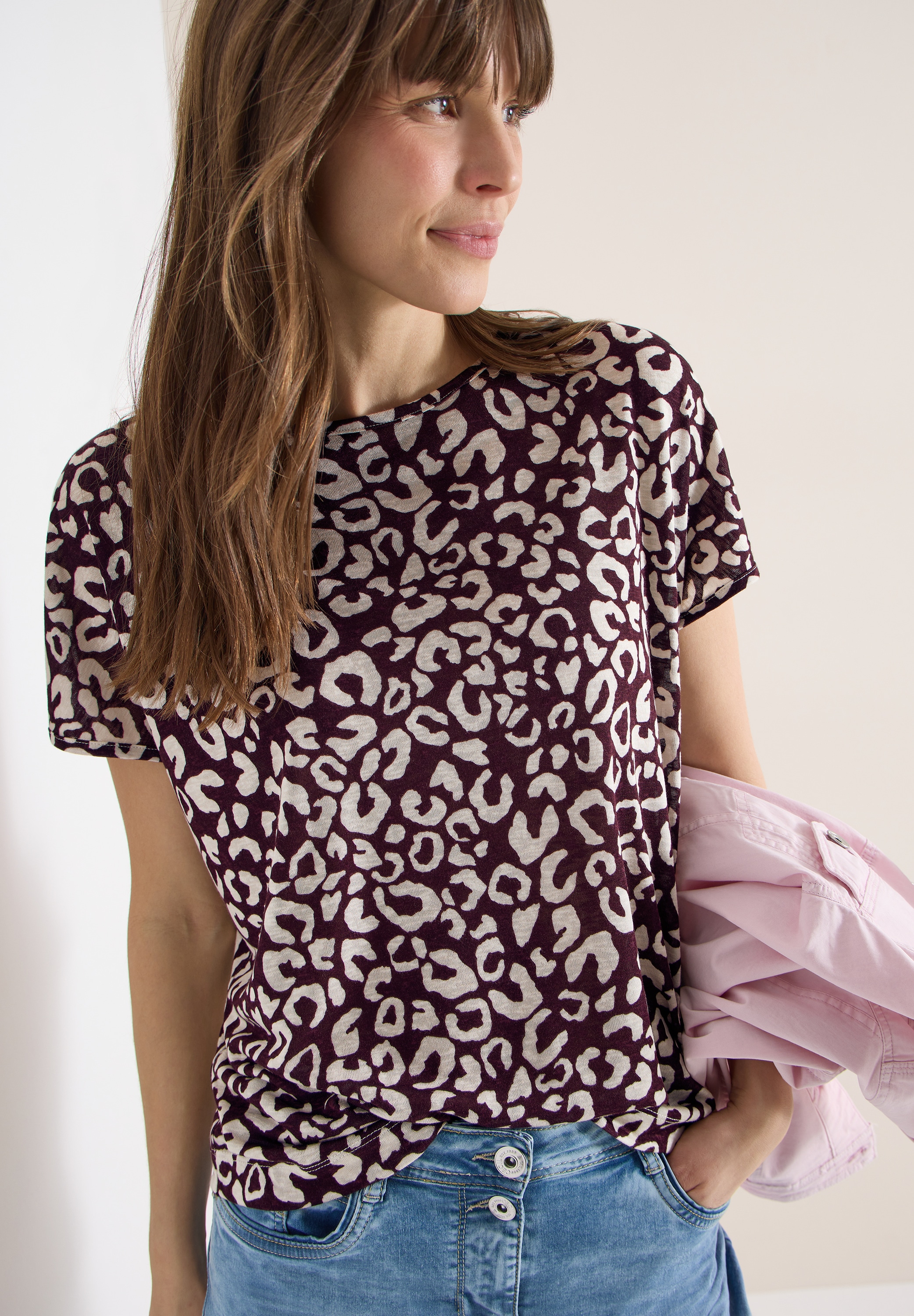 Cecil T-Shirt mit All-Over Print