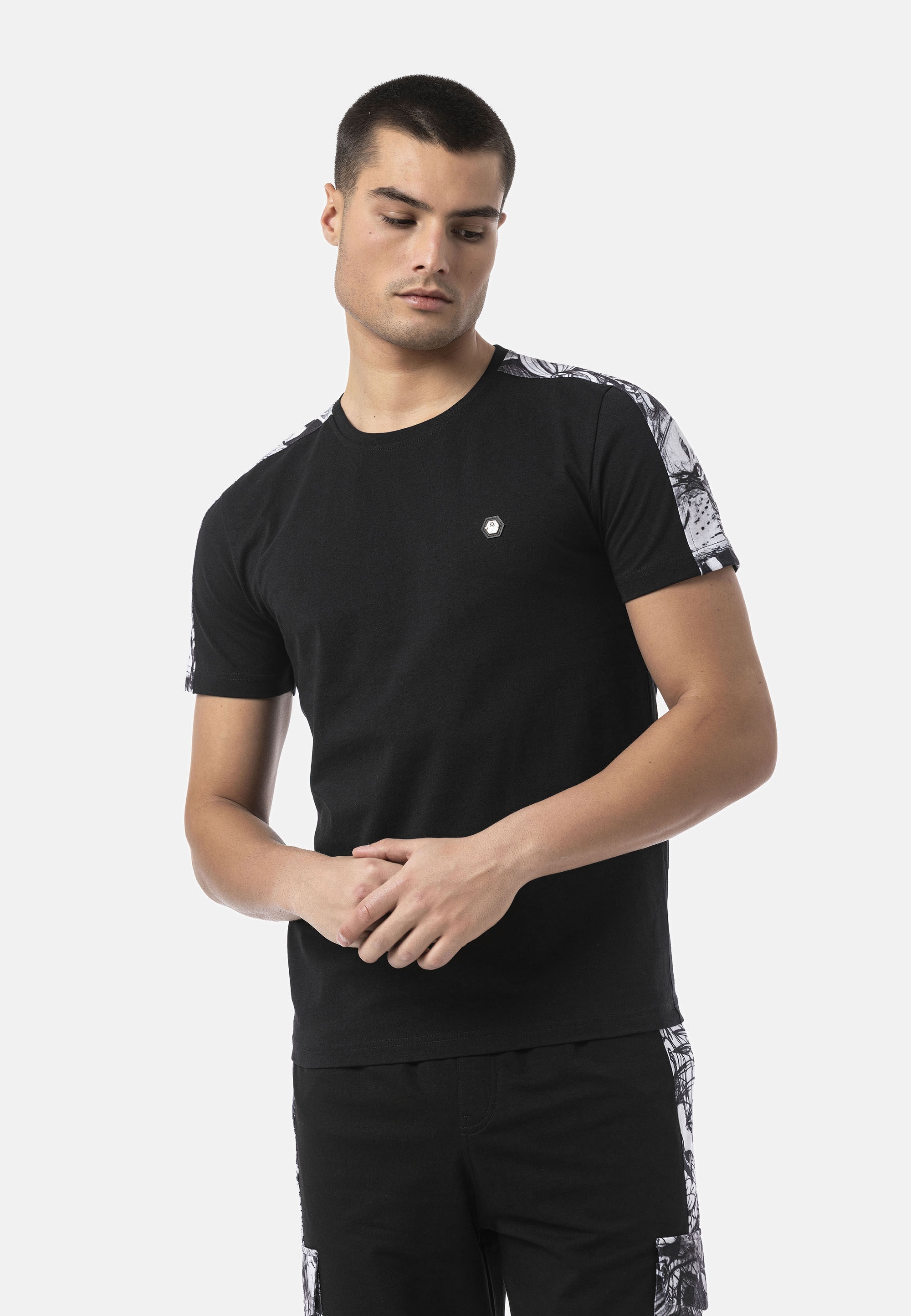 Cipo & Baxx T-Shirt "CT817" mit Logo Print