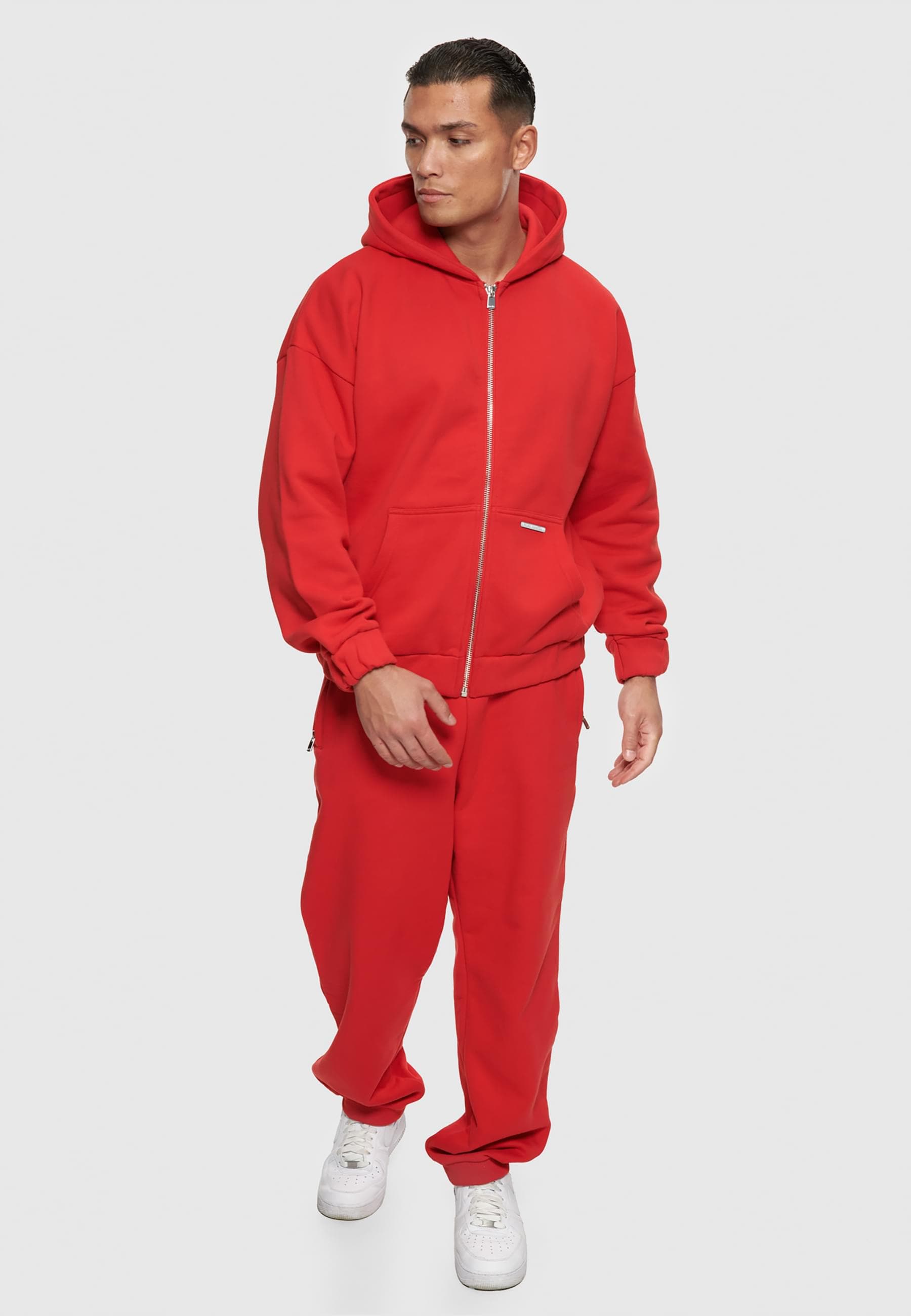 Dropsize Sweatjacke »Dropsize Herren Bazix Republiq Super Heavy Blank Zip-Hoodie«
