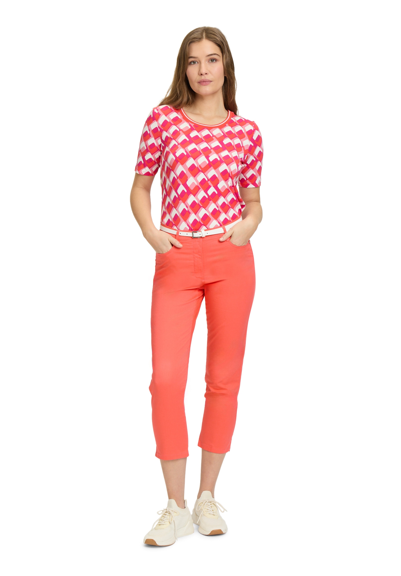 Betty Barclay Stoffhose »Betty Barclay Sommerhose mit Gürtel«, Mit Gürtel