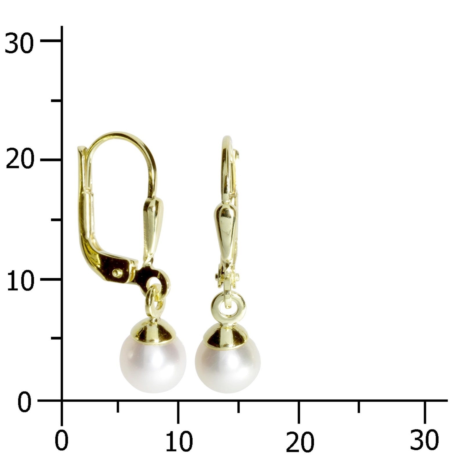 OSTSEE-SCHMUCK Paar Ohrhänger »Ostsee-Schmuck Ohrhänger Ine 5- Ohrhänger Ine 5-«, (2 tlg.)