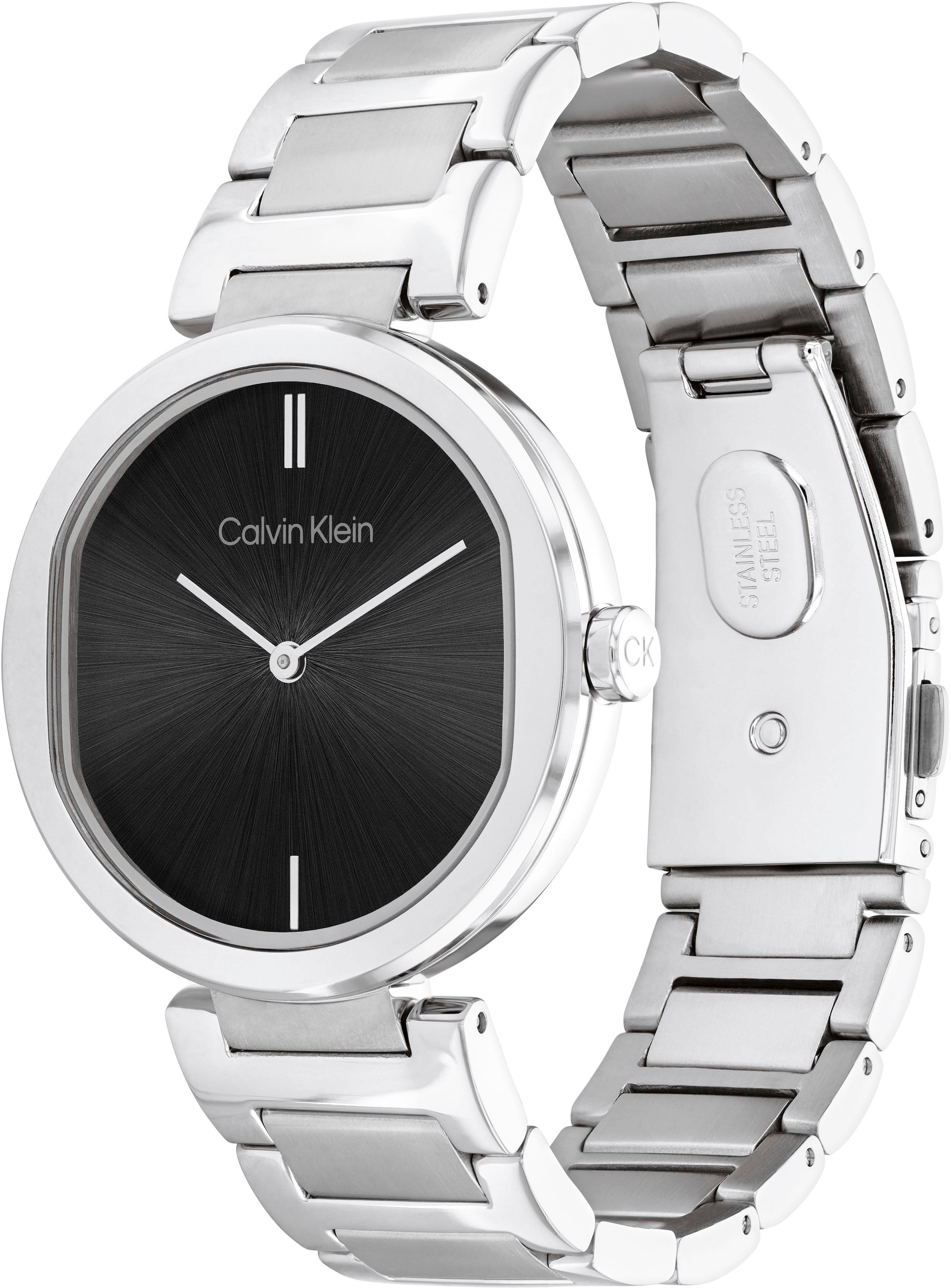 Calvin Klein Quarzuhr »TIMELESS«, Armbanduhr, Damenuhr, Mineralglas, Edelstahlarmband