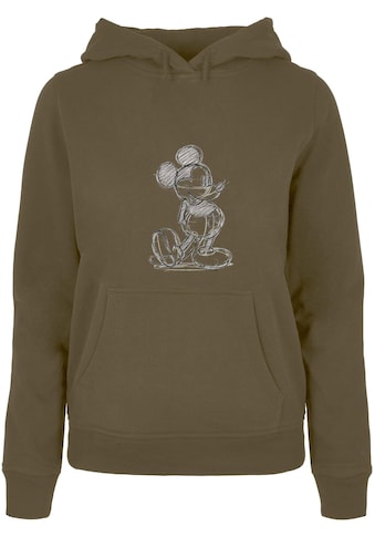 Kapuzenpullover »Damen Ladies Mickey Mouse - Sketch Kick Hoody«, (1 tlg.)