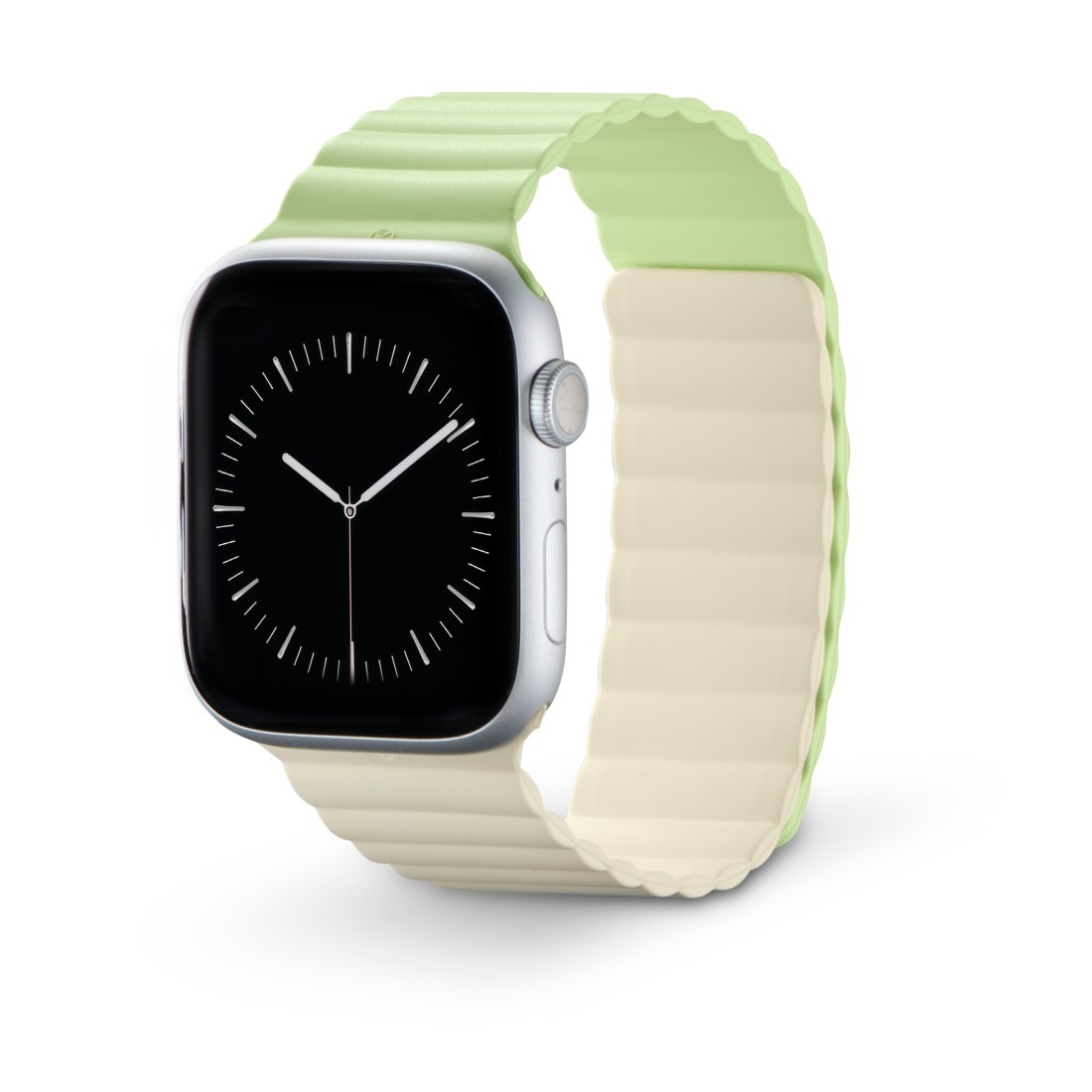 Hama Wechselarmband »Apple Watch Armband mit Magnetverschluss, für Display 42/44/45/49 mm«, Einheitsgröße, nicht klebrig, Silikon-Look