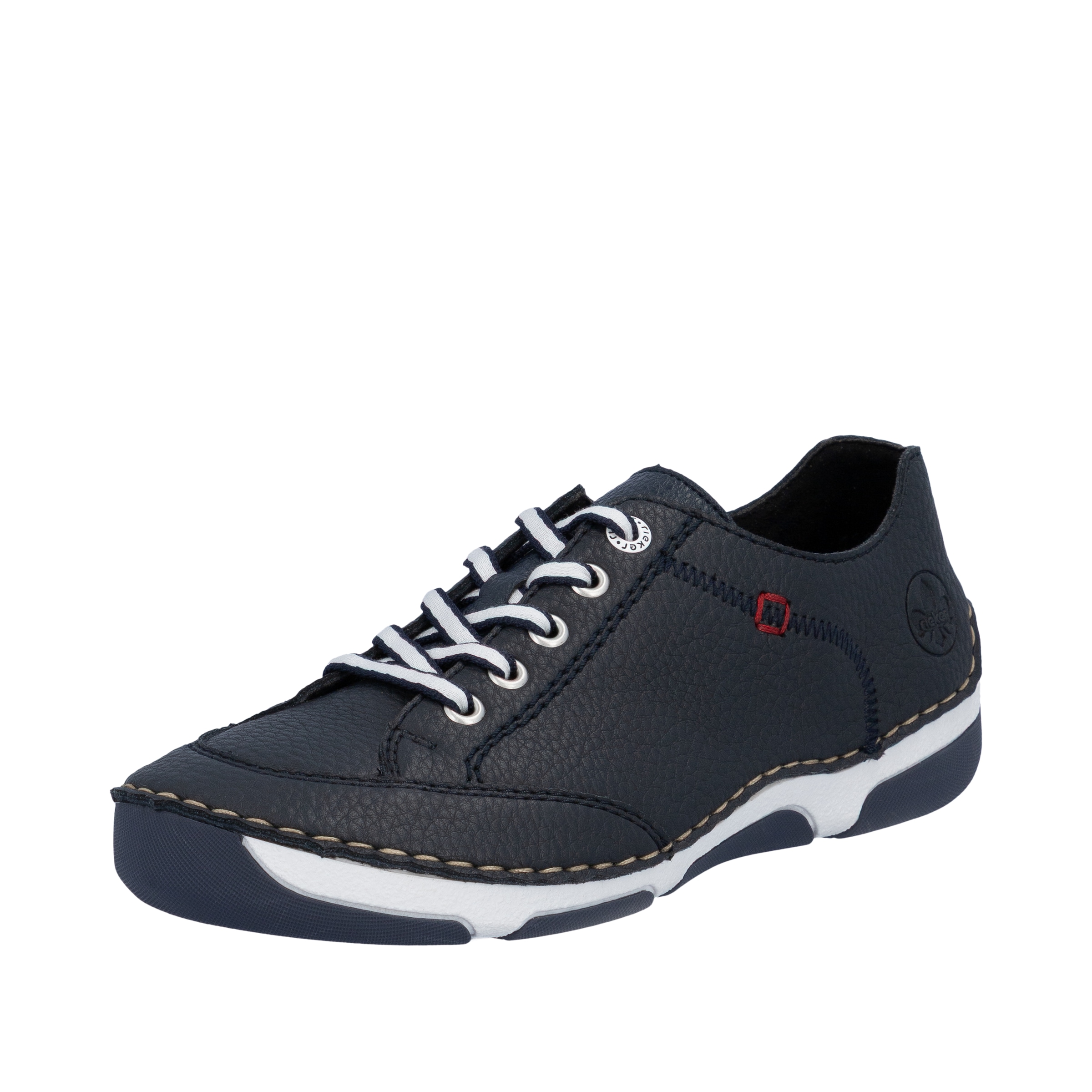 Rieker Sneaker Halbschuh, Freizeitschuh, Schnürschuh mit Rahmennaht günstig online kaufen