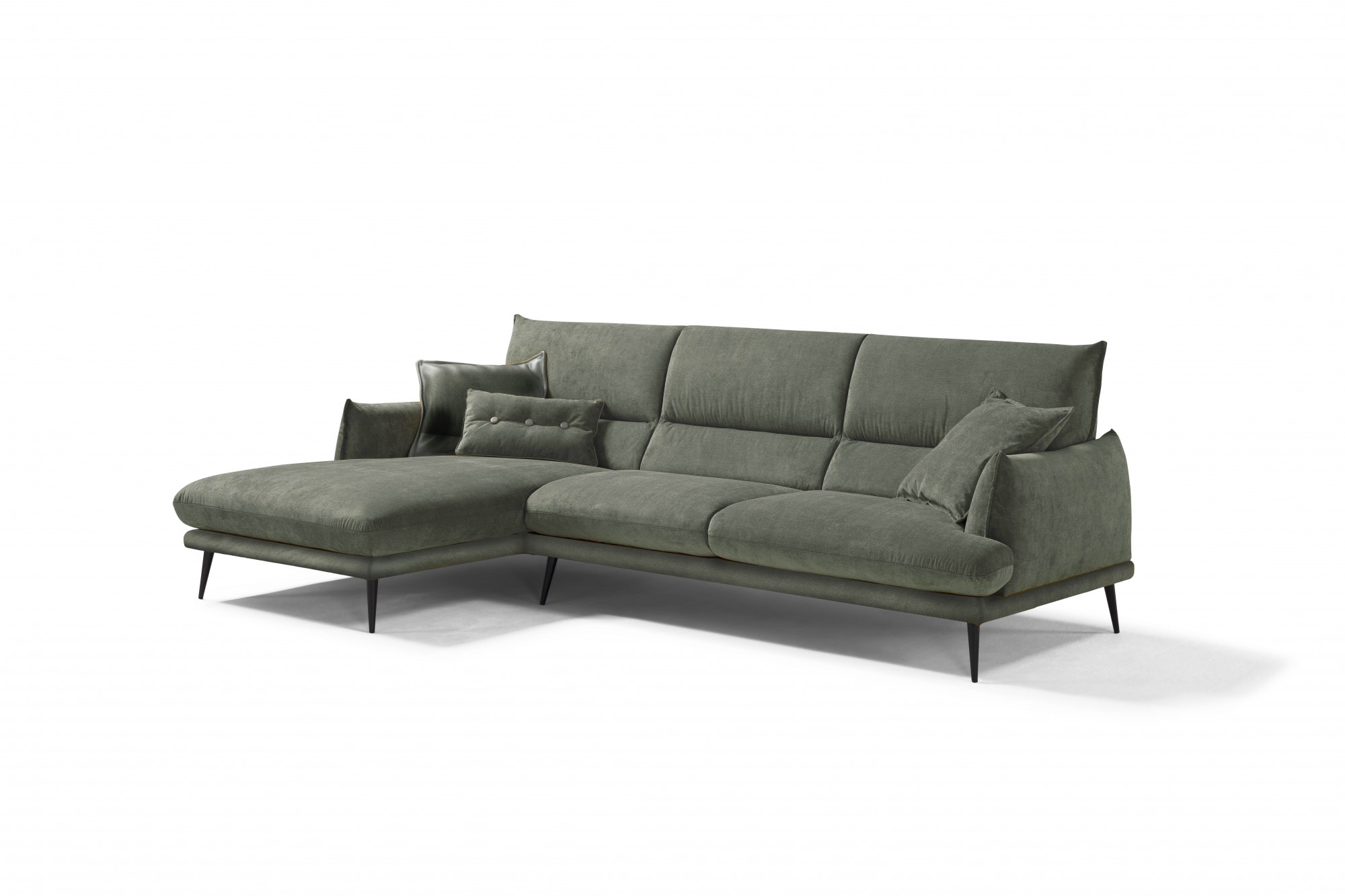 Egoitaliano Ecksofa "FUNNY, hochwertiges & aktuelles Design, bequeme Rückenlehne, L-Form" hochwertiger Sitzkomfort, L-Form