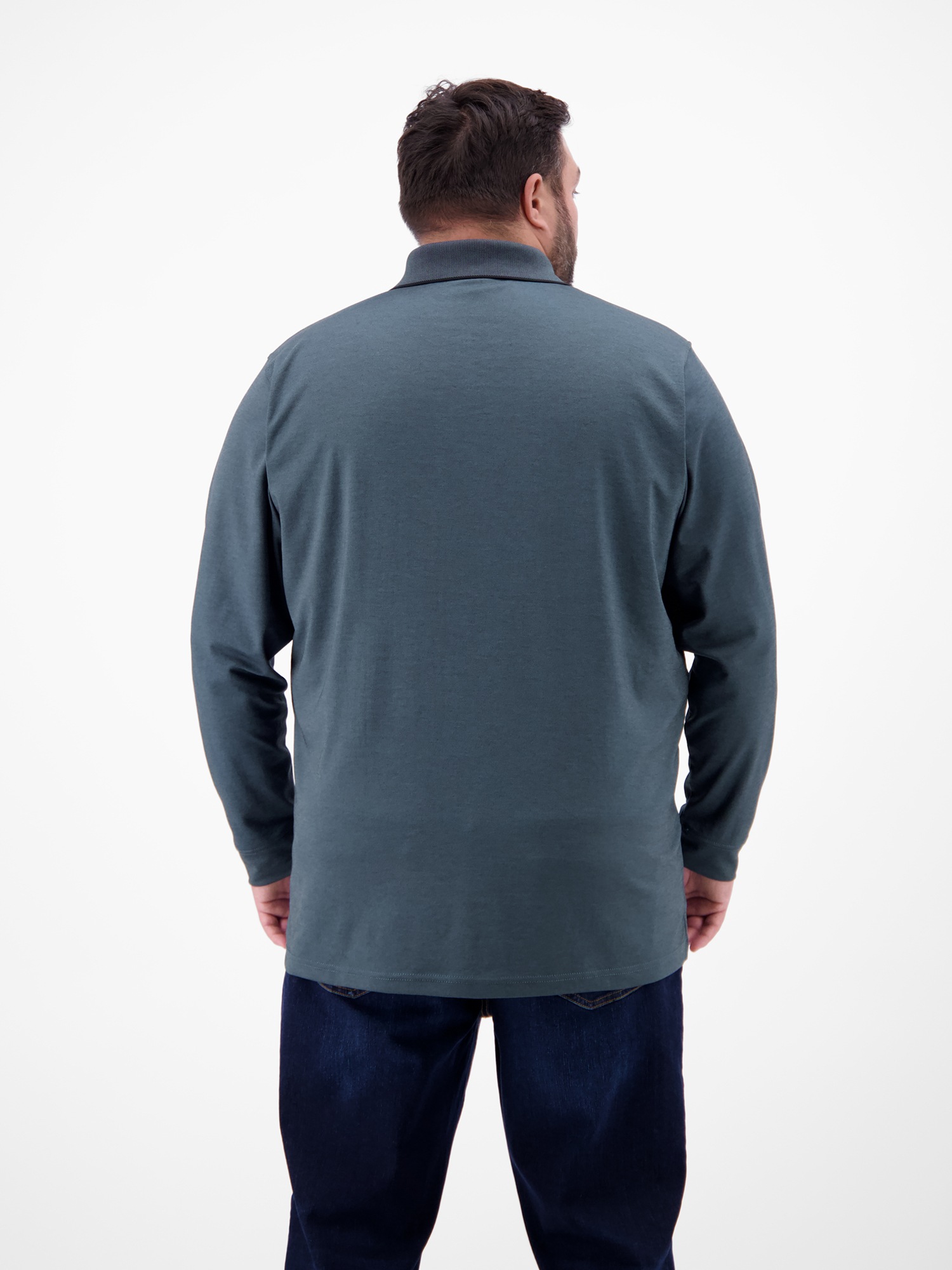 LERROS Poloshirt "Langarm Polo mit Brusttasche in Grossen Grössen" günstig online kaufen