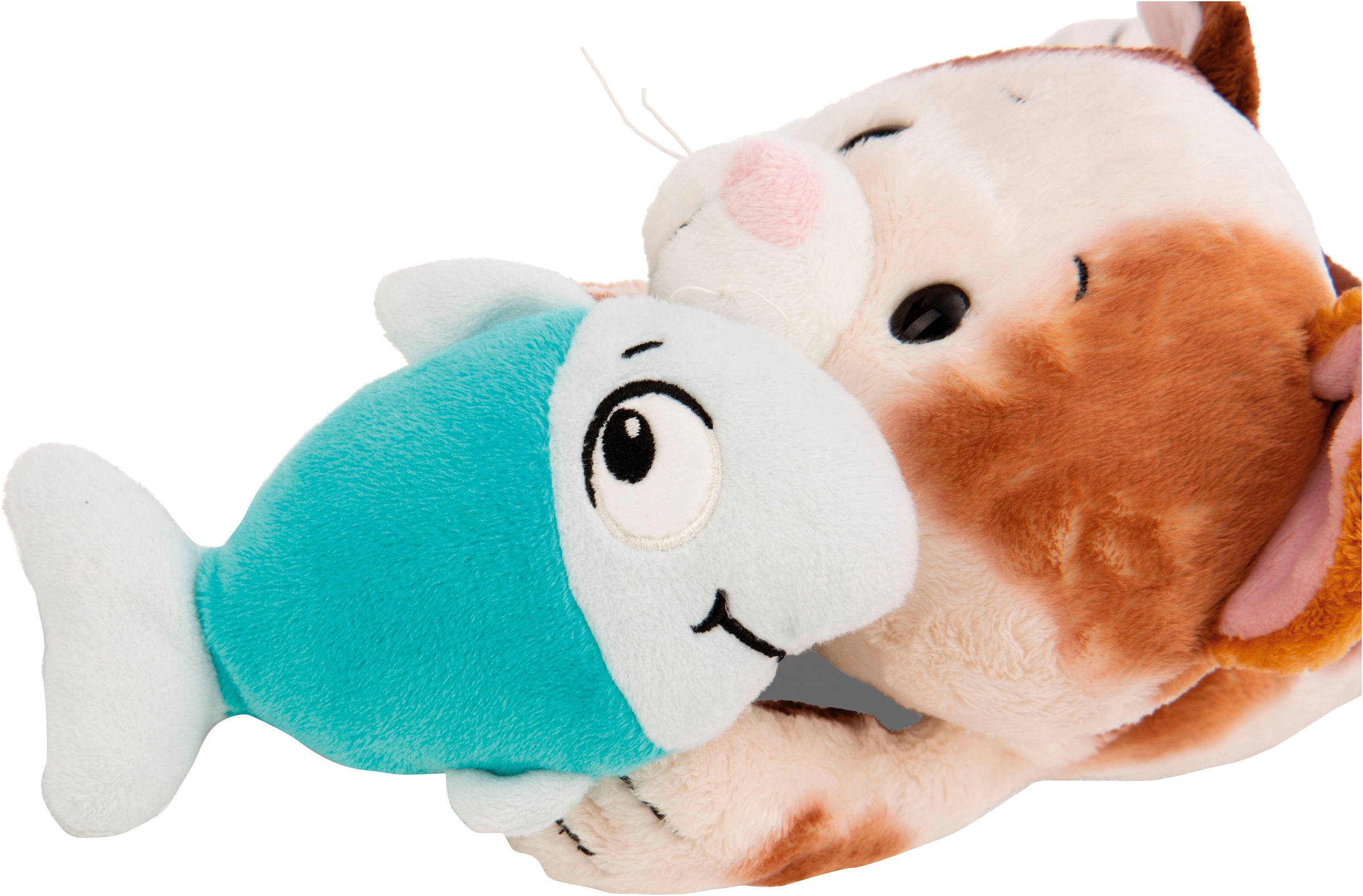 Nici Kuscheltier »Homies GREEN, Glückskatze & Fisch 30 cm liegend«