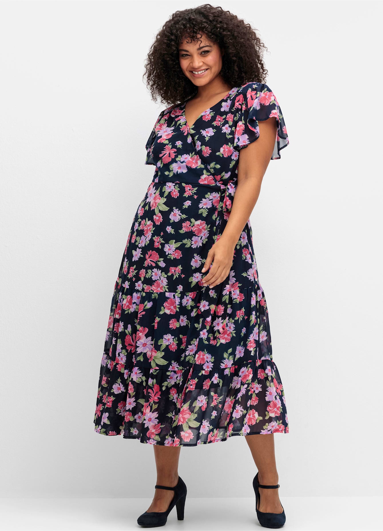 sheego by Joe Browns Chiffonkleid "Chiffonkleid" günstig online kaufen