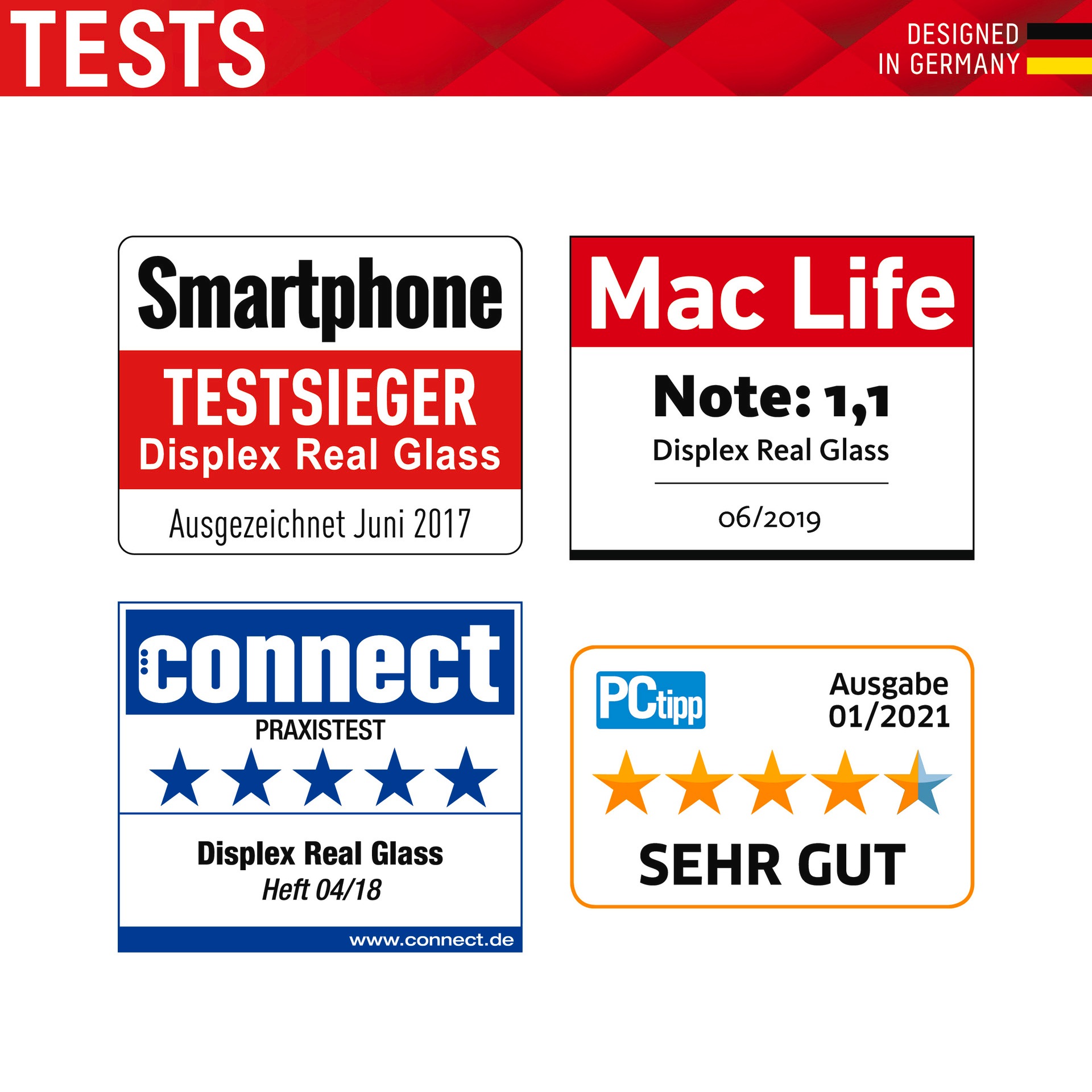 Displex Displayschutzglas »Real Glass + Case«, für Samsung Galaxy A53 5G, Rundumschutz bestehend aus Screen Protector und Case