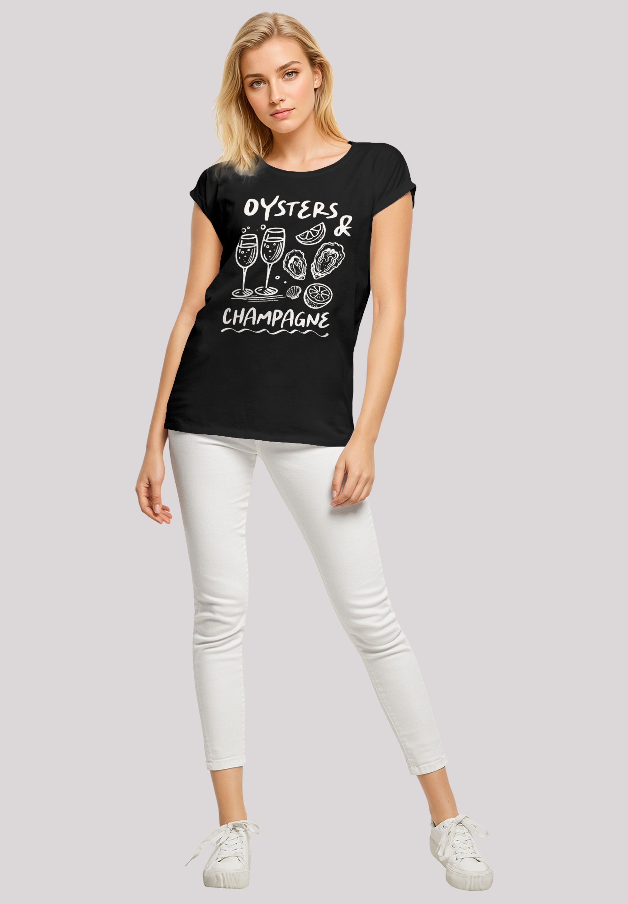 F4NT4STIC T-Shirt »Oysters And Champagne Summer«, Premium Qualität