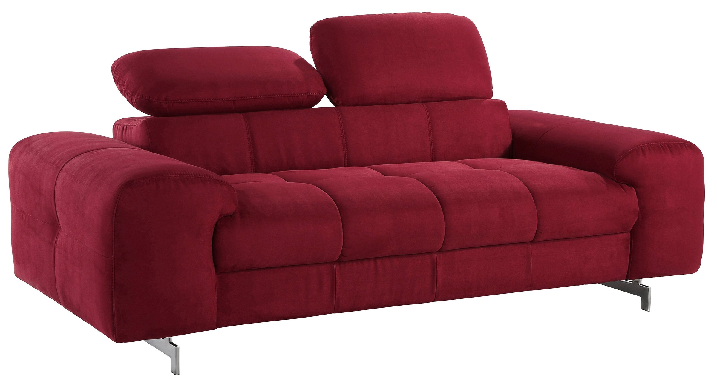 COTTA 2-Sitzer »Chef«, Big-Sofa mit Kopfteilverstellung, edle Metallkufen