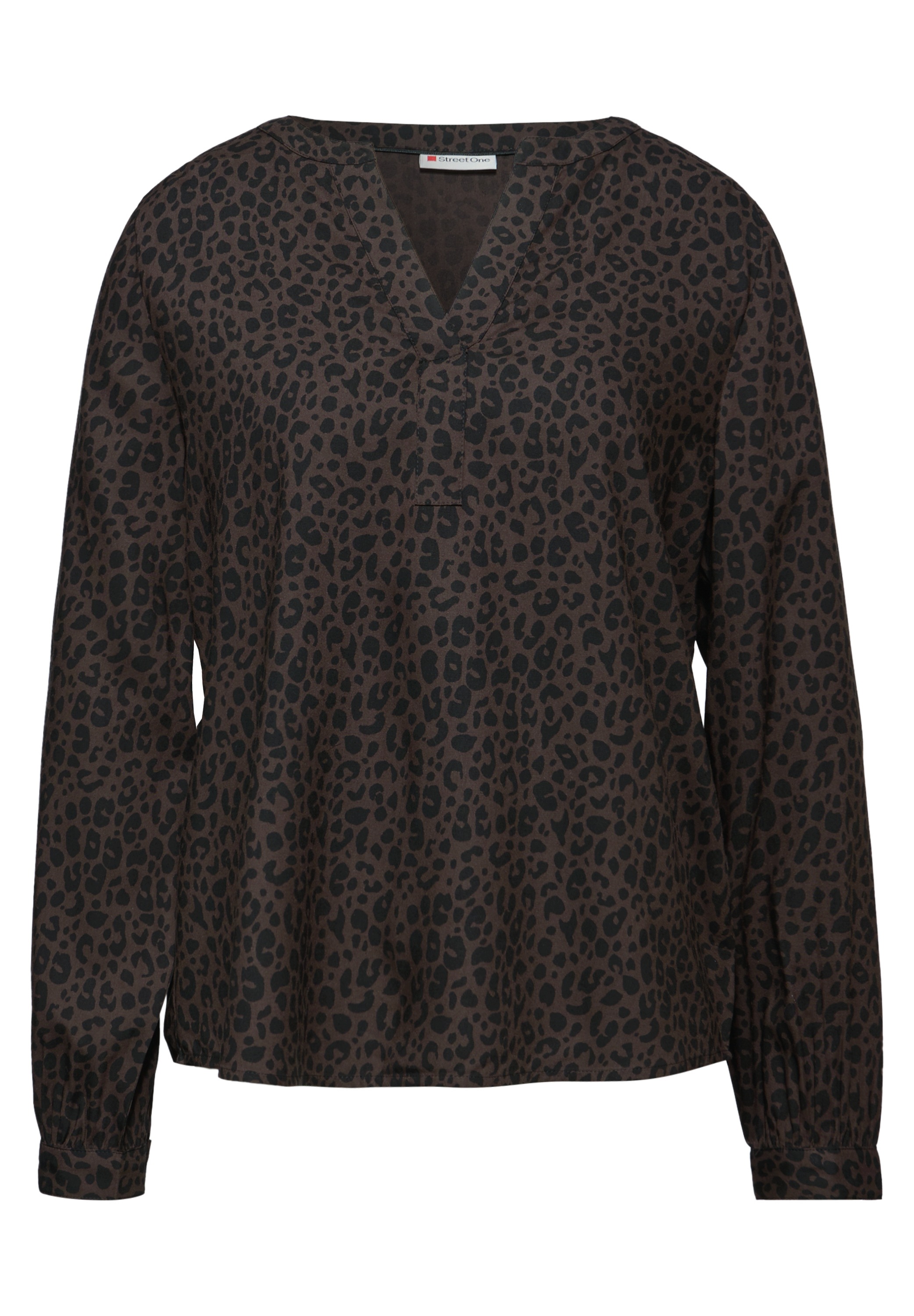 STREET ONE Langarmbluse mit Elastiksaum