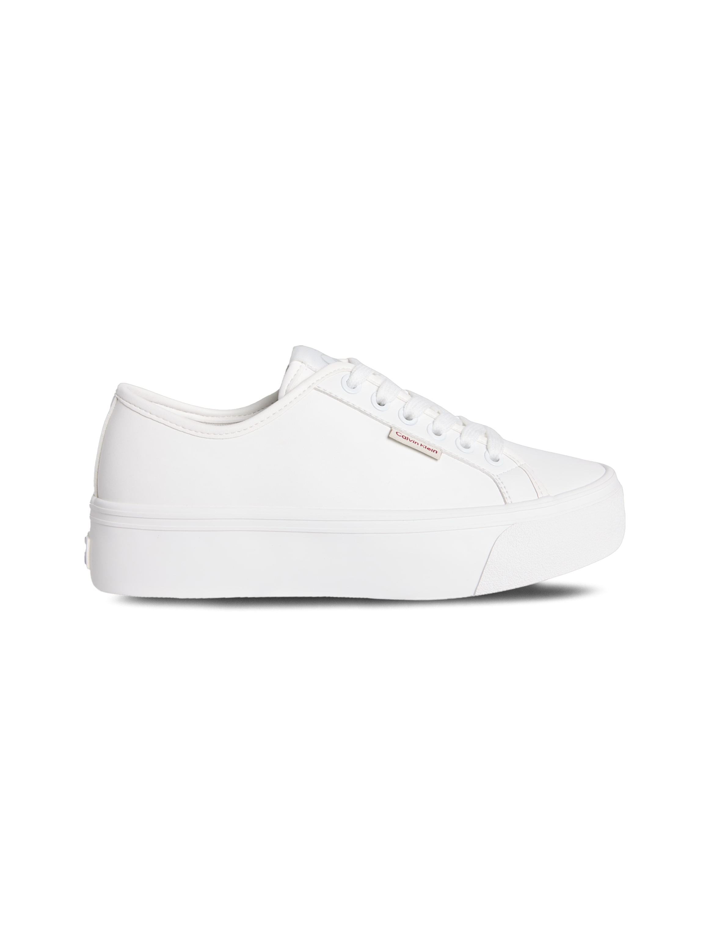 Calvin Klein Jeans Plateausneaker »VULC FLATFORM LTH«, Schnürschuh, Halbschuh, Freizeitsneaker in schlichter Optik
