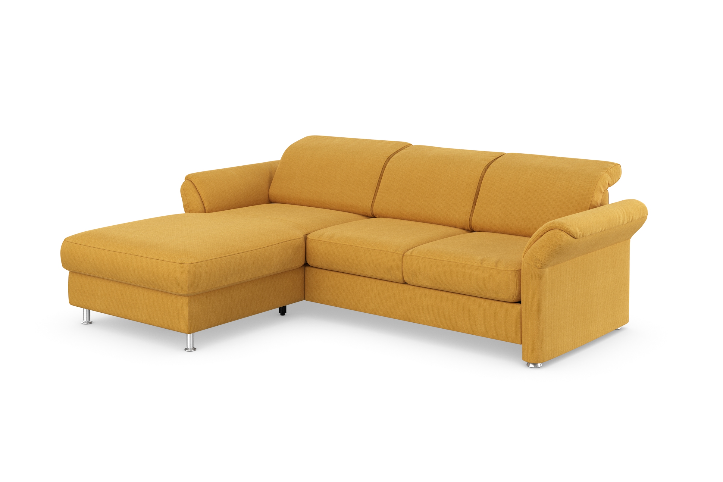 sit&more Ecksofa »Apulia L-Form«, wahlweise Bettfunktion, Bettkasten und Kopf- und Armteilverstellung