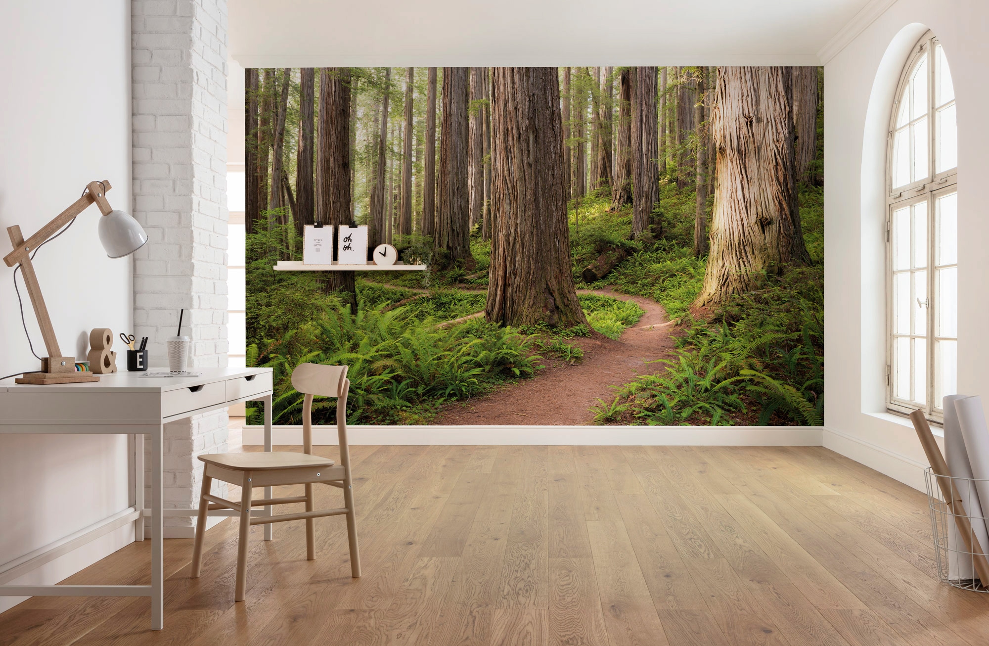 Komar Vliestapete »Redwood Trail«, 450x280 cm (Breite x Höhe), Wohnzimmer, Schlafzimmer