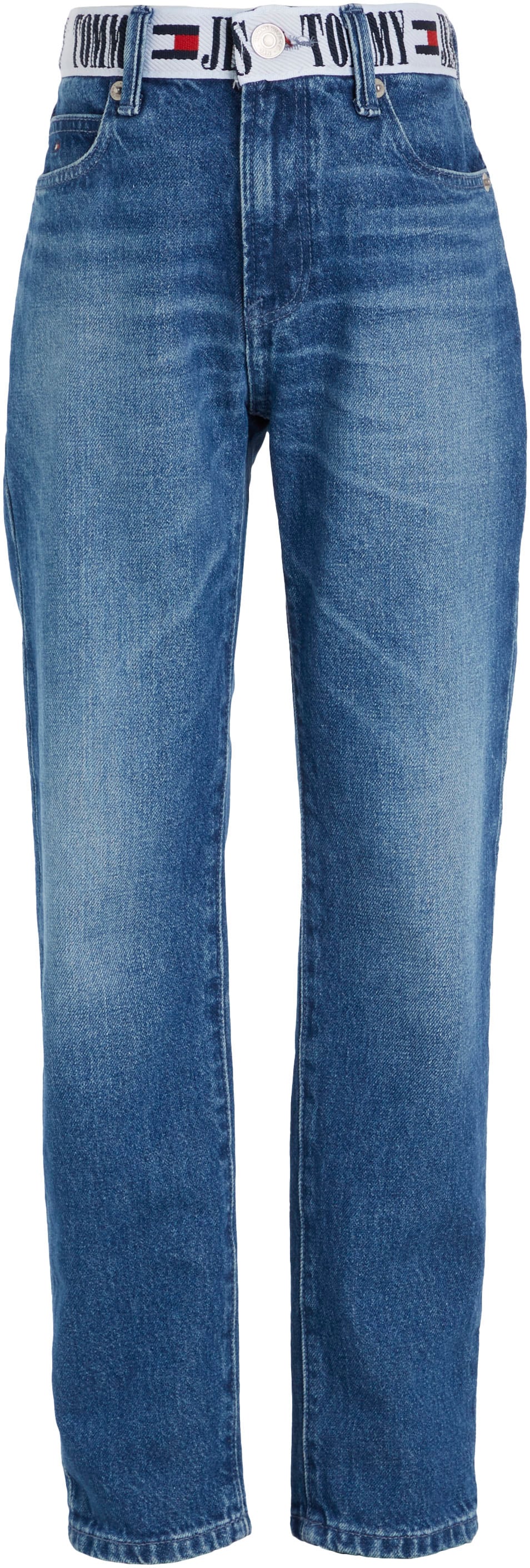 Tommy Hilfiger Straight-Jeans »MODERN STRAIGHT MONOTYPE TAPE«, mit coolem Tommy Jeans Bund