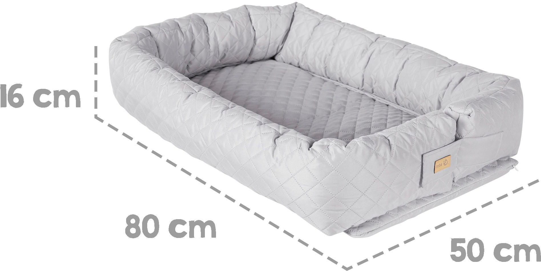 roba® Kuschelnest »Babyounge, roba Style, silbergrau«, 3in1