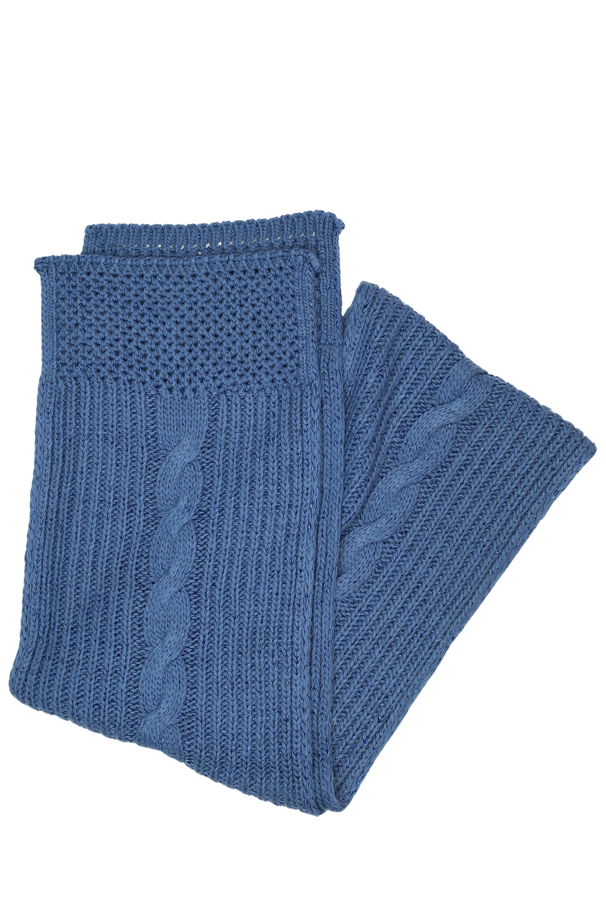 Thumbnail - COLLEZIONE ALESSANDRO Strickschal "Warm" 1 Stk. tlg. mit Zopfmuster und dezentem Glitzer