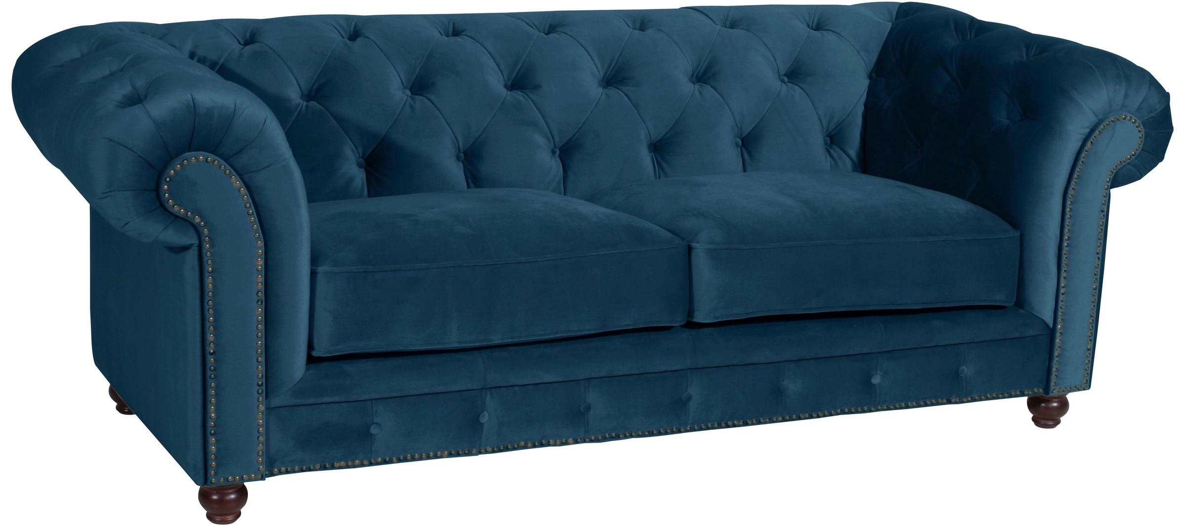 Max Winzer® Chesterfield-Sofa »Old England Sofa 2,5-Sitzer mit edler Knopfheftung, bequem und edel«, hoher Sitzkomfort im Retrolook, Breite 218 cm