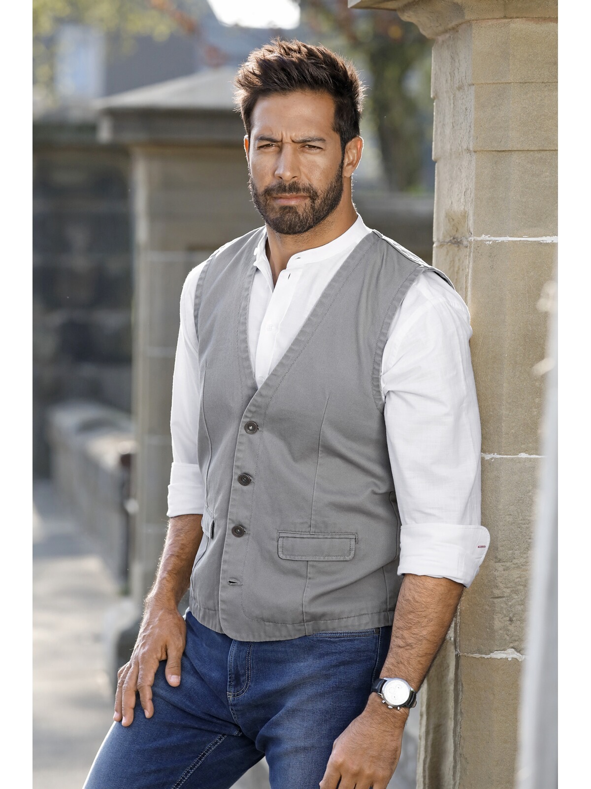 Jan Vanderstorm Torell Vest Gray 52 2