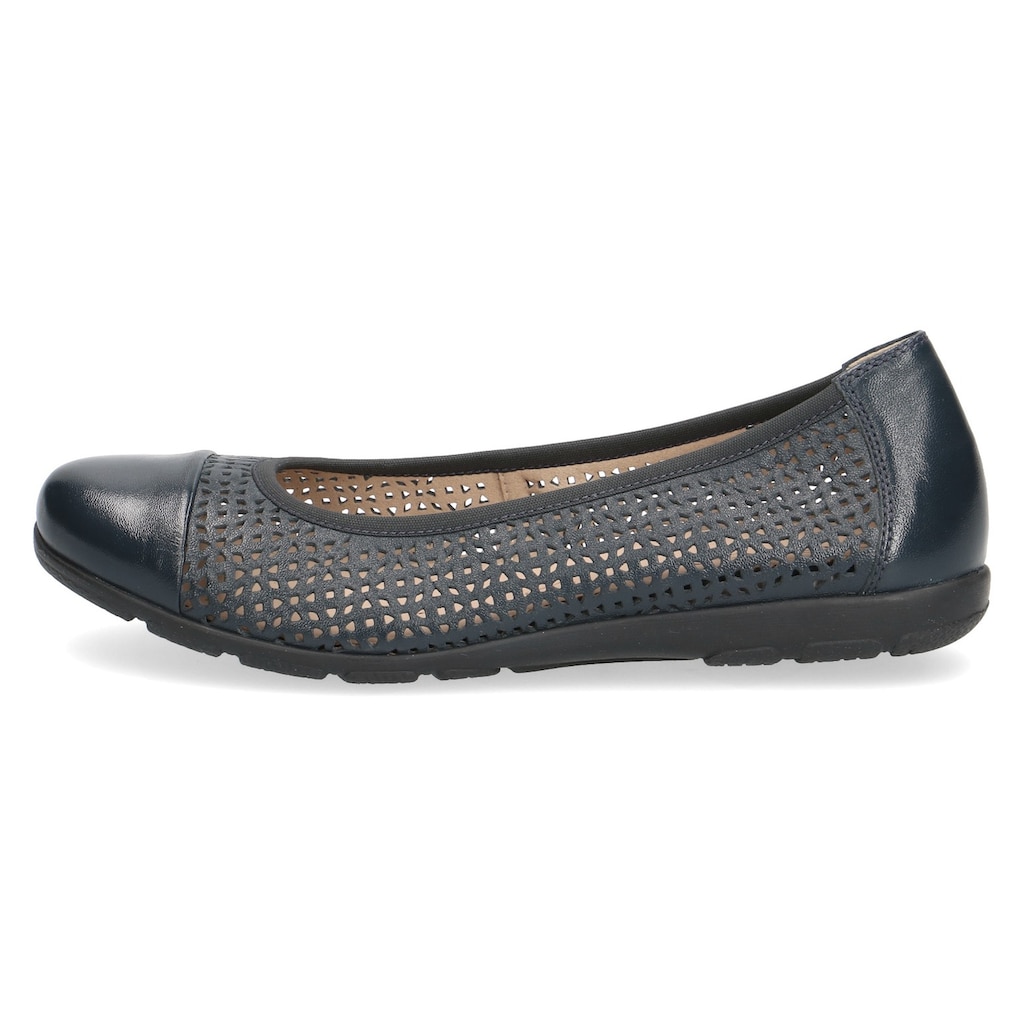 Caprice Ballerina, Slipper, Sommerschuh, Schlupfschuh mit Perforation