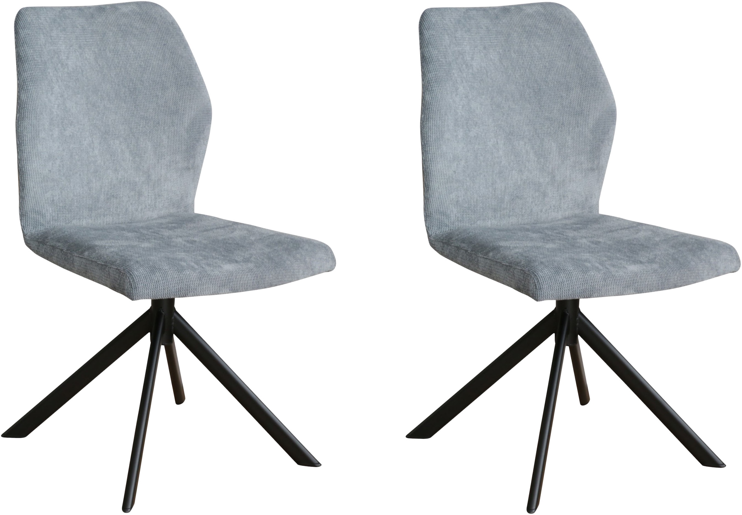 Home affaire Schalenstuhl "Hacienda" (Set) 2 Stk. Cord Metallgestell günstig online kaufen