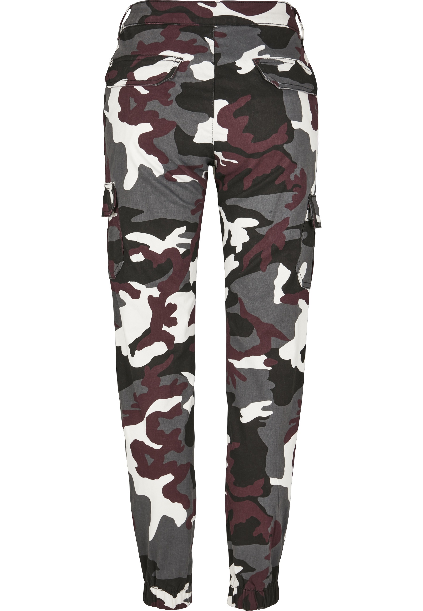 URBAN CLASSICS Cargohose "Urban Classics Damen Ladies High Waist Camo Cargo günstig online kaufen