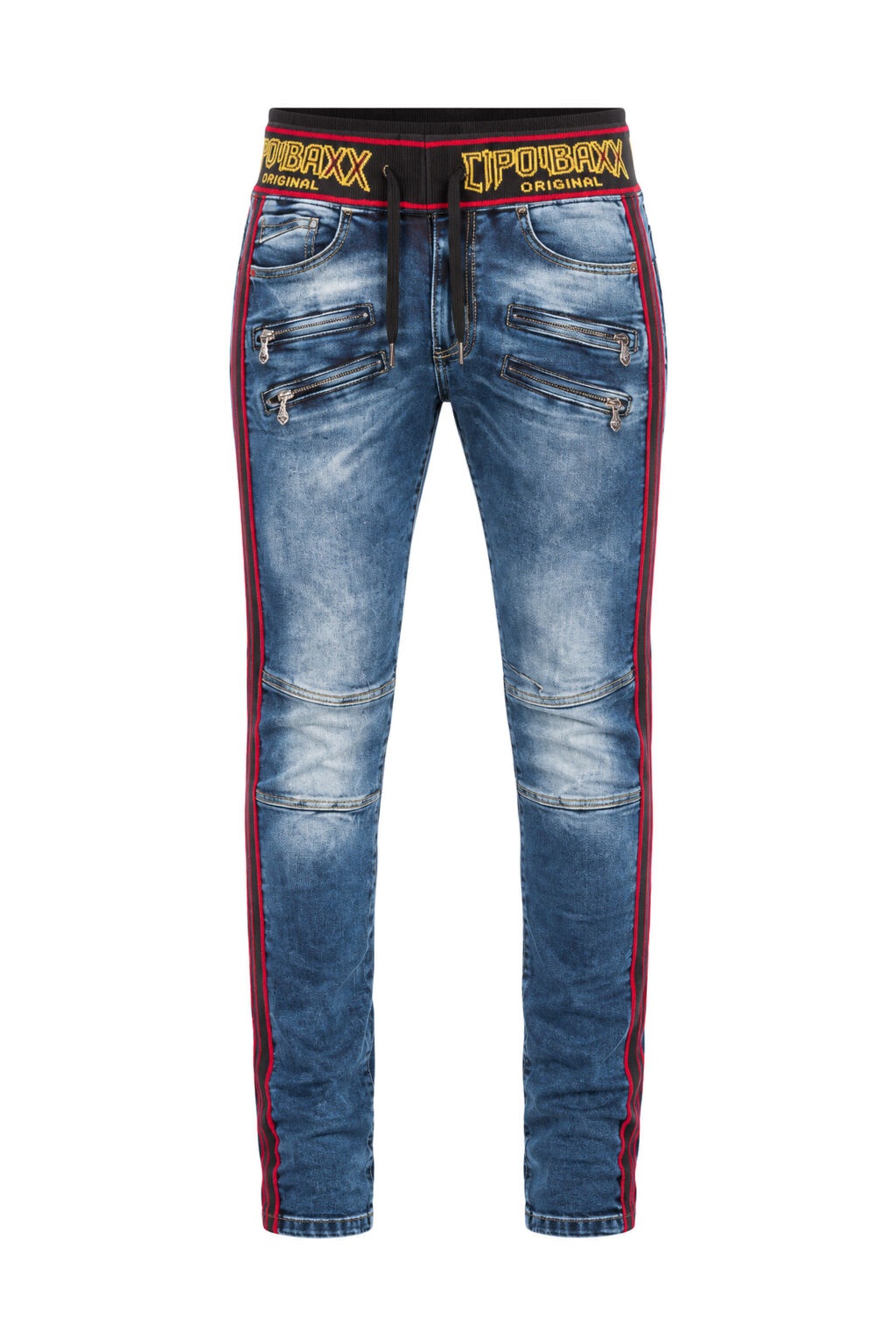 Cipo & Baxx Slim-fit-Jeans »Jeans« mit Kordelbund in Slim Fit, CD-504
