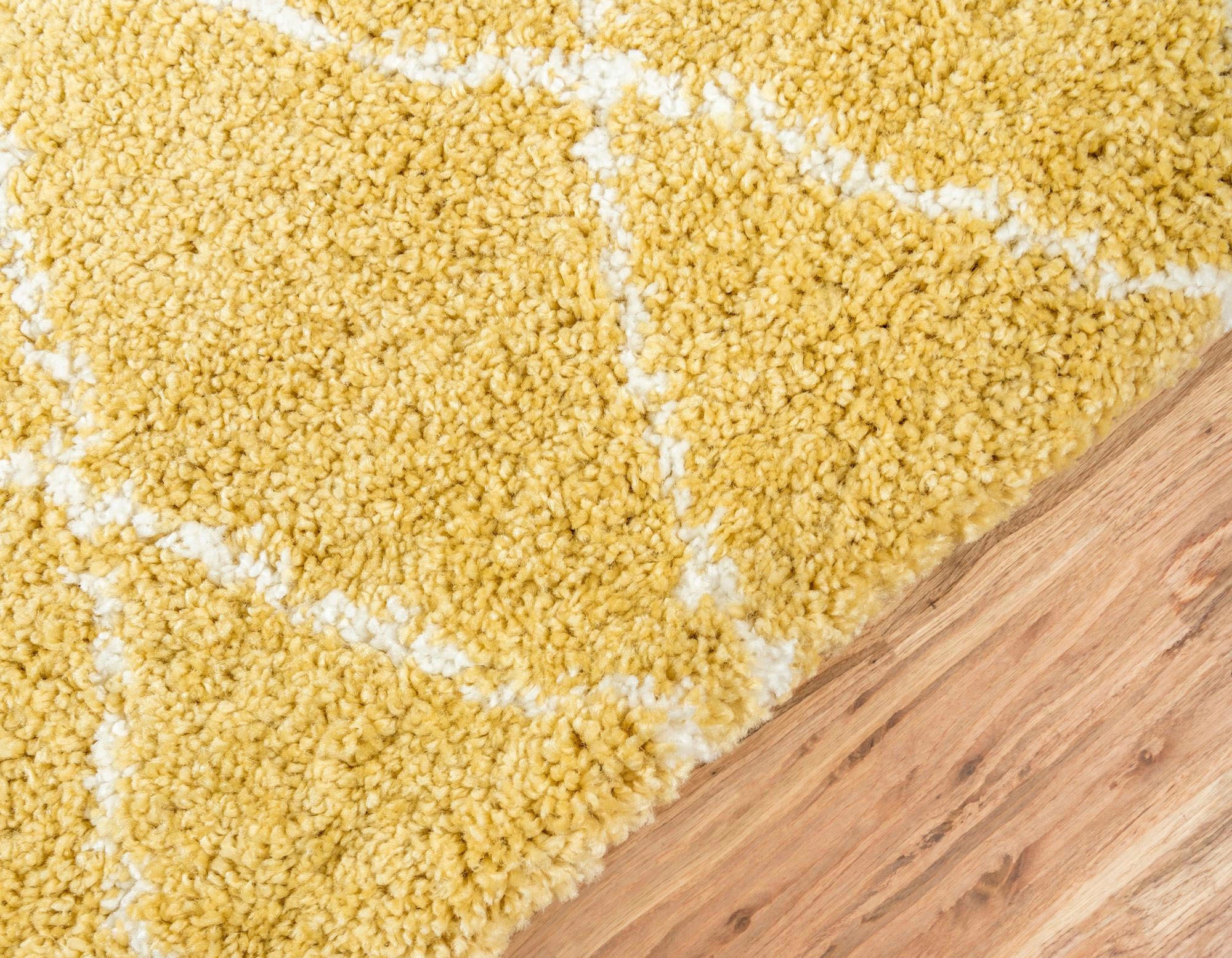 Myflair Möbel & Accessoires Hochflor-Läufer »Temara Shag Lagerräumung«, rechteckig, 51 mm Höhe, Teppich-Läufer, gewebt, Rauten Design, weich & kuschelig
