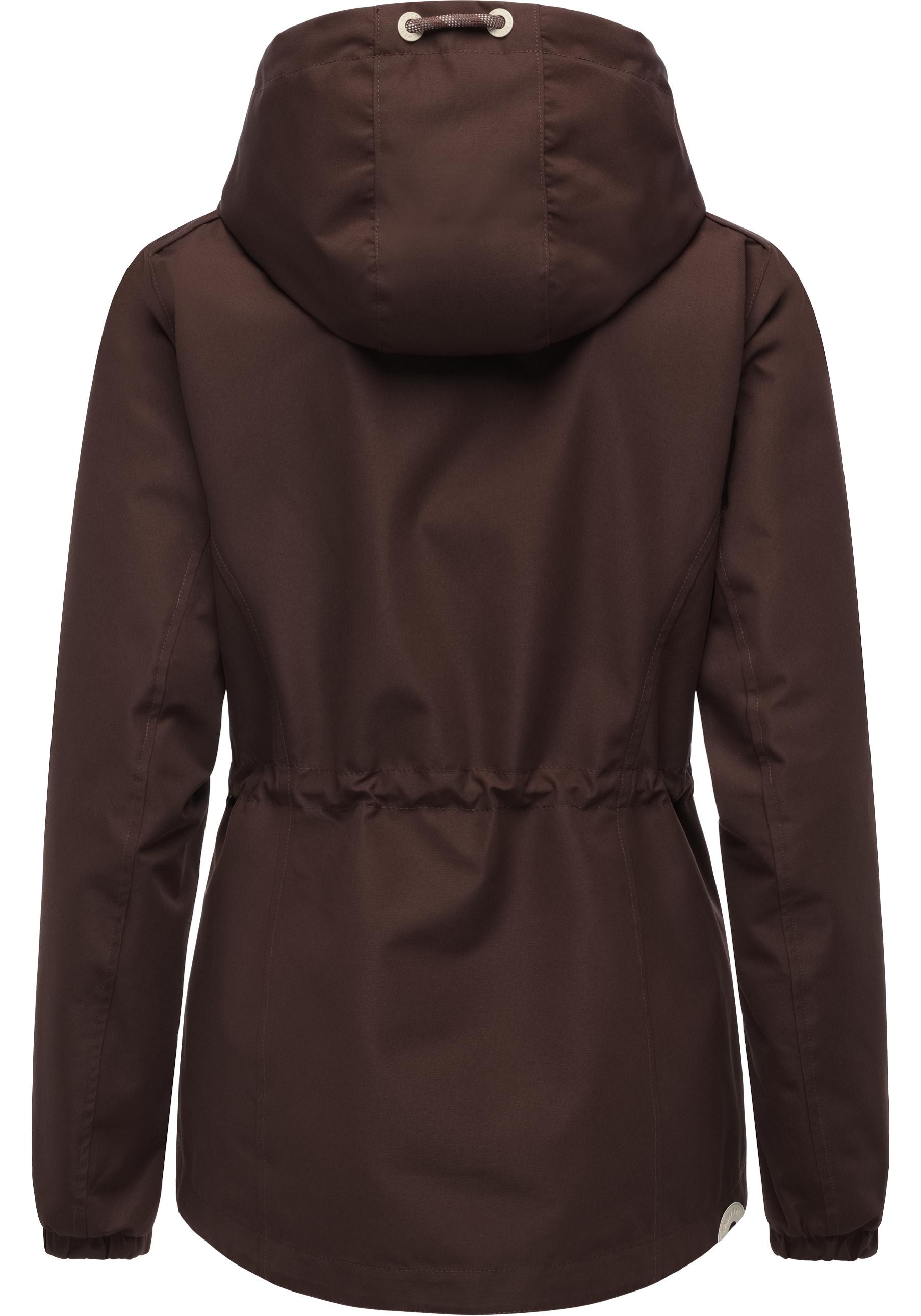 Ragwear Funktionsjacke »Dankka« mit Kapuze Funktionelle Übergangsjacke mit Taillenzugkordel