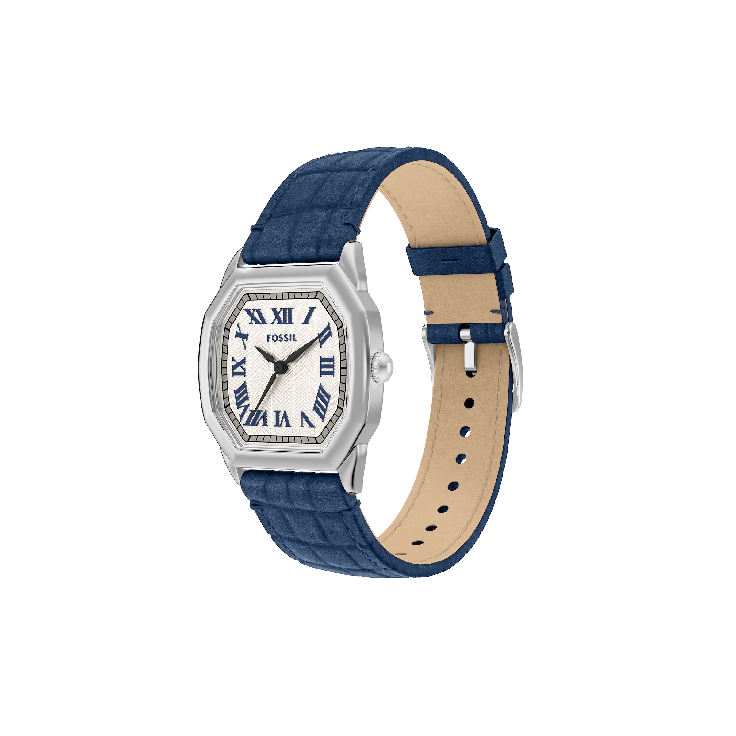 Fossil Quarzuhr »HARLOW«, Armbanduhr, Damenuhr, Lederarmband, analog