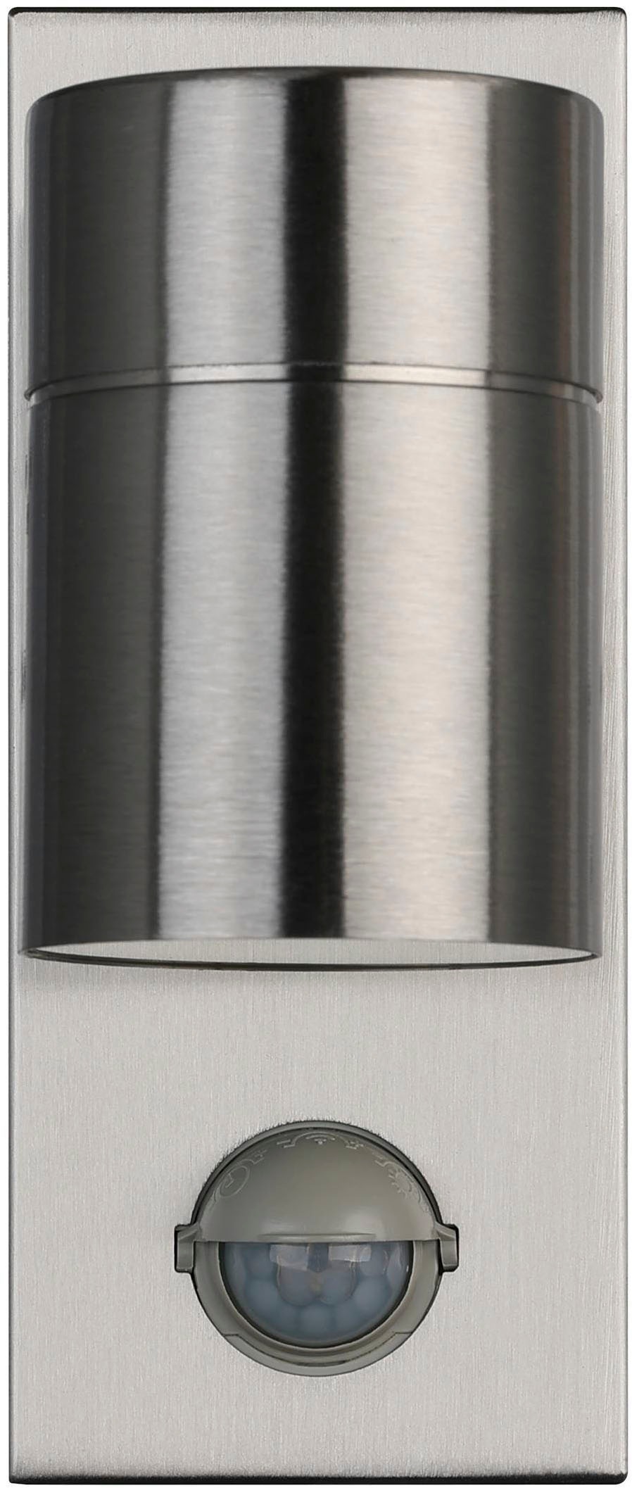 EGLO Wandleuchte »Riga 5 Außen-Wandlampe, Außenleuchte, Deckenleuchte, GU10, IP44, Lampe« GU10 1 Stk. Wand-/Deckenleuchte - L6,5 x H16,5 x AL11cm - edelstahl - 1X2,8W inkl.