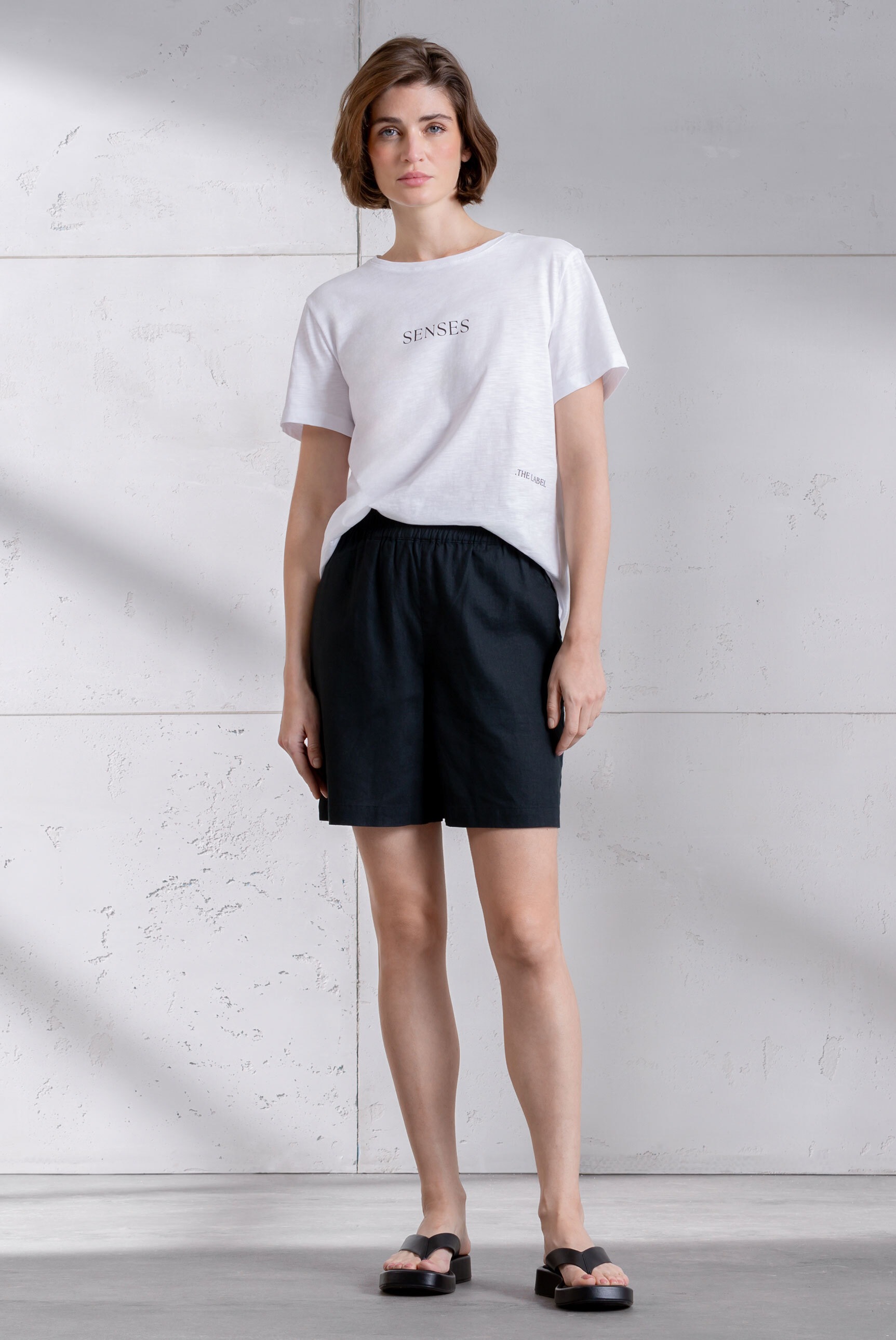 SENSES.THE LABEL Rundhalsshirt aus Baumwolle